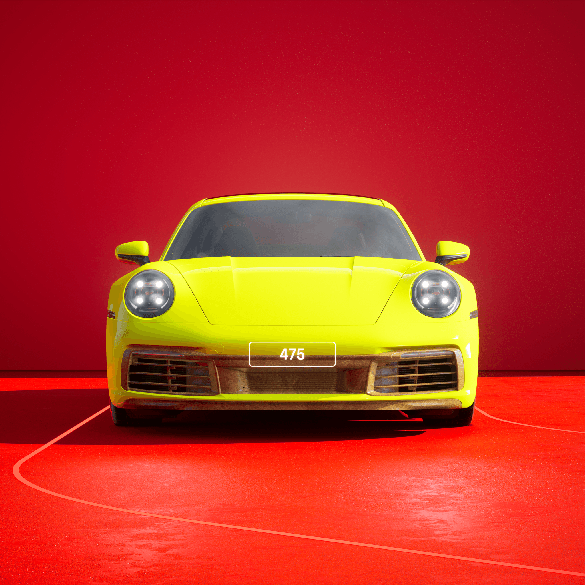 The PORSCHΞ 911 475 image in phase