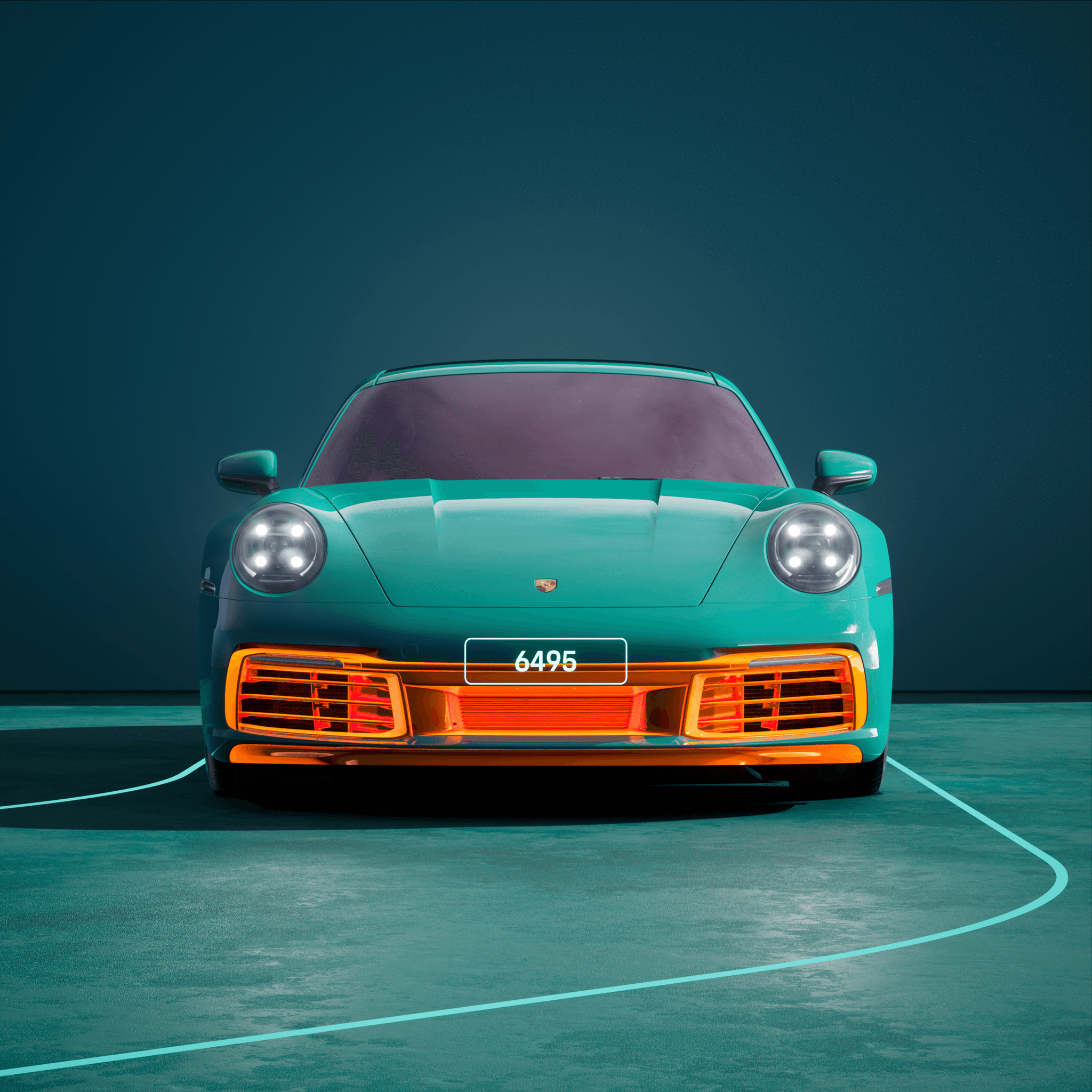 The PORSCHΞ 911 6495 image in phase