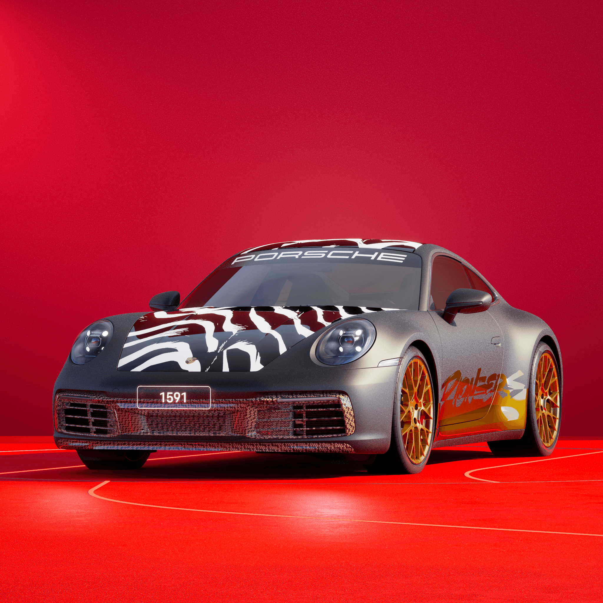 The PORSCHΞ 911 1591 image in phase