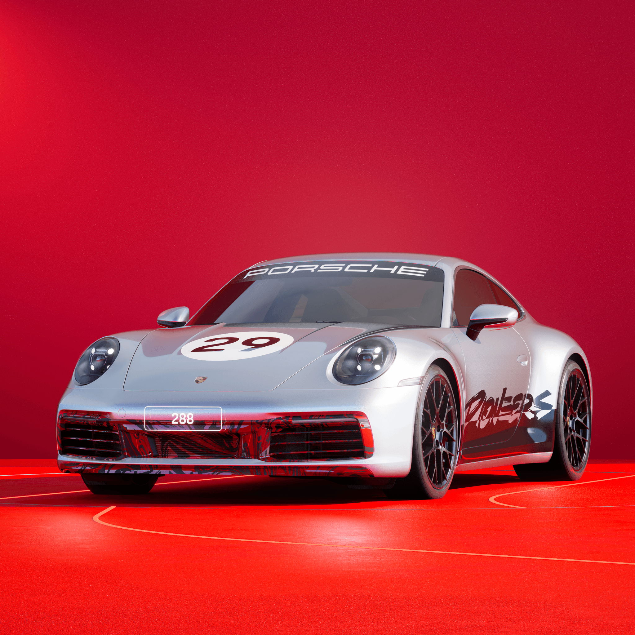 The PORSCHΞ 911 288 image in phase