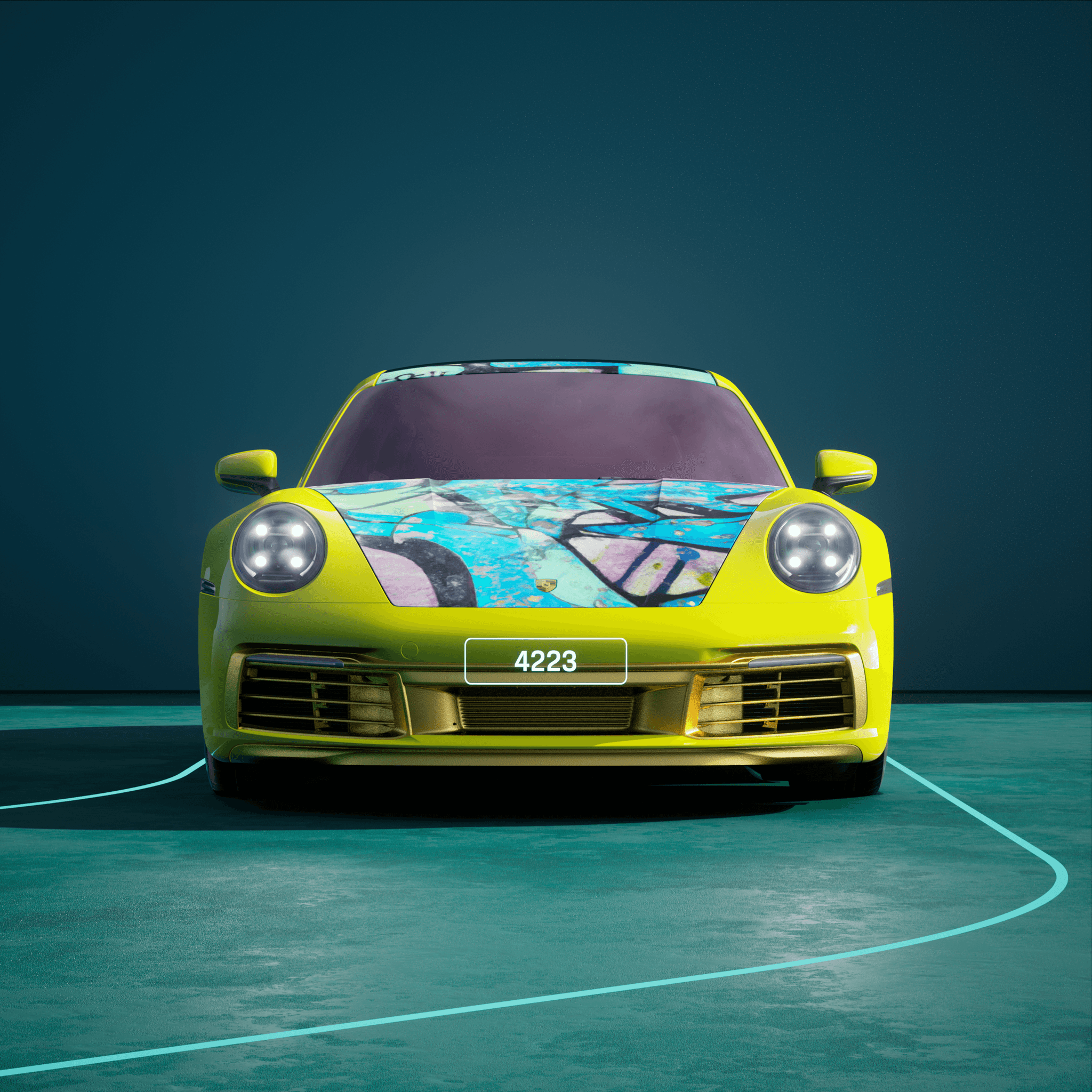 The PORSCHΞ 911 4223 image in phase