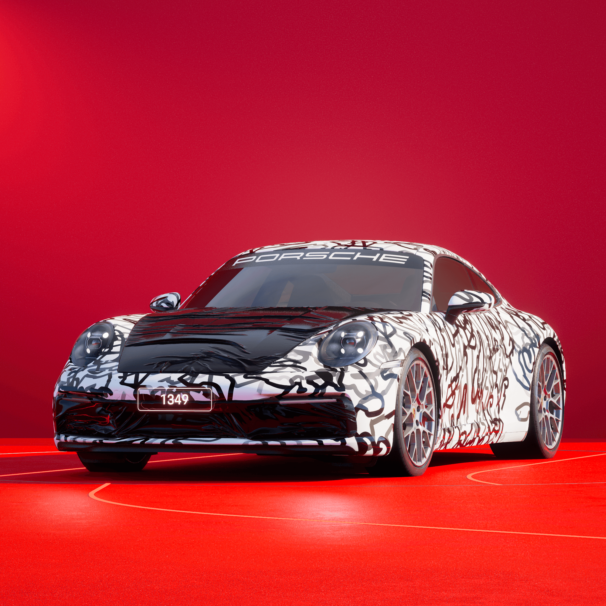 The PORSCHΞ 911 1349 image in phase