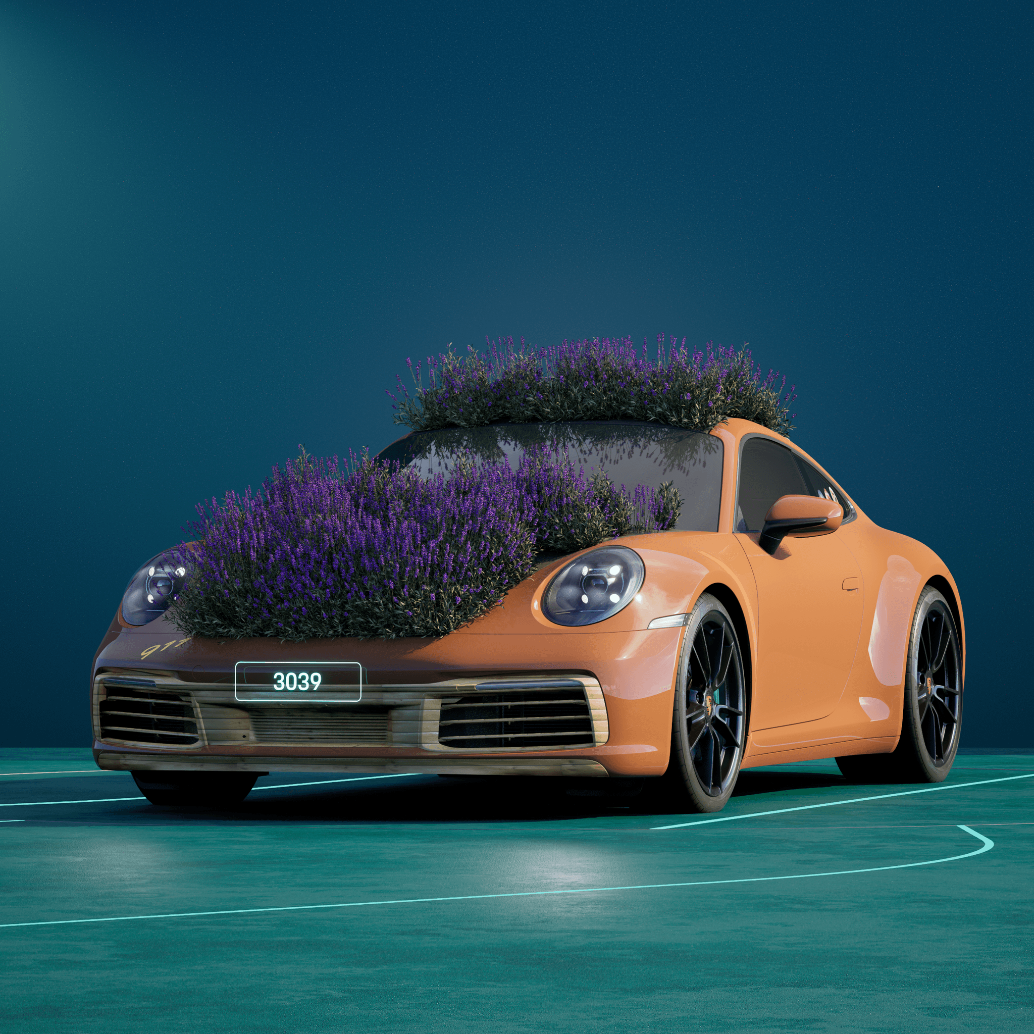 The PORSCHΞ 911 3039 image in phase