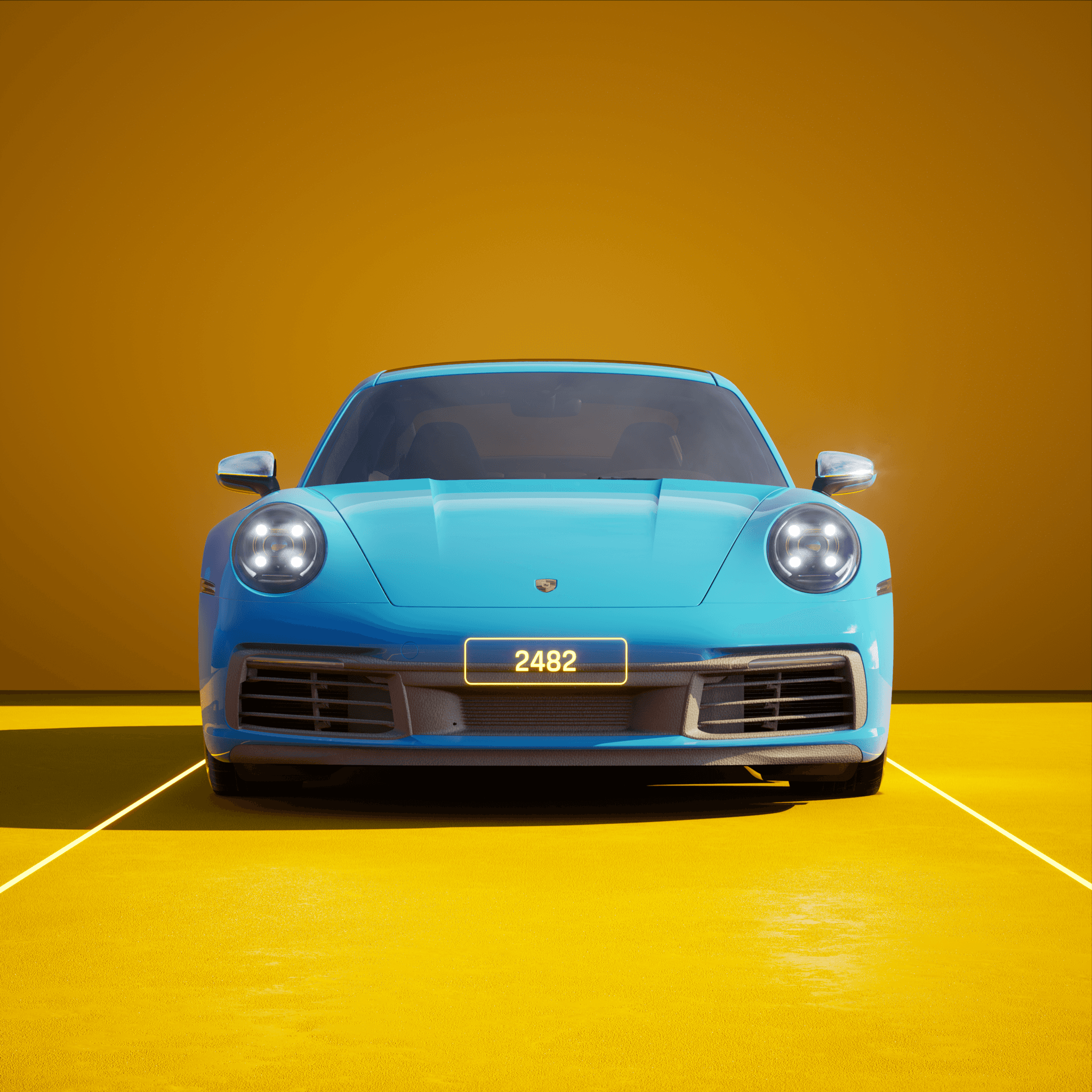 The PORSCHΞ 911 2482 image in phase