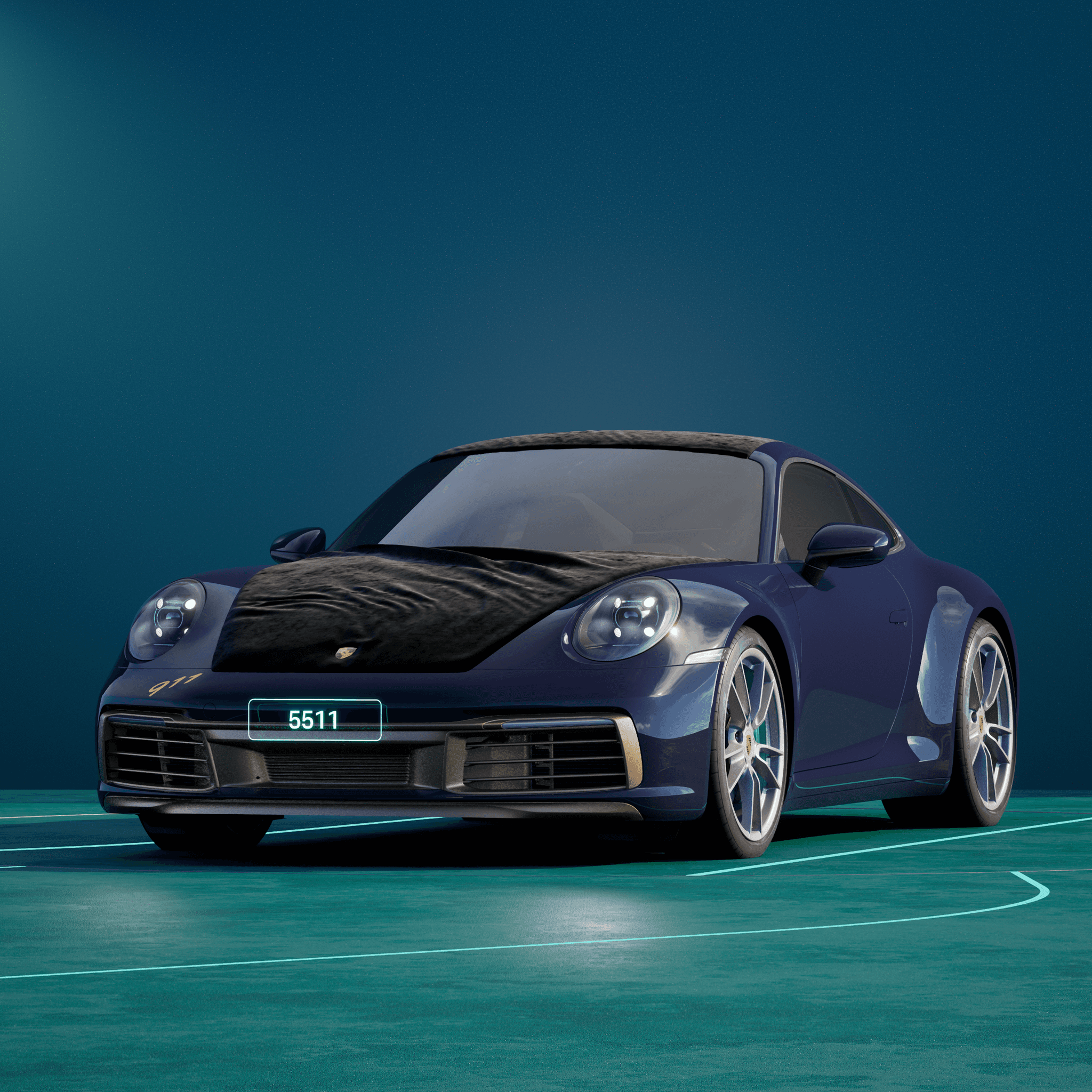 The PORSCHΞ 911 5511 image in phase