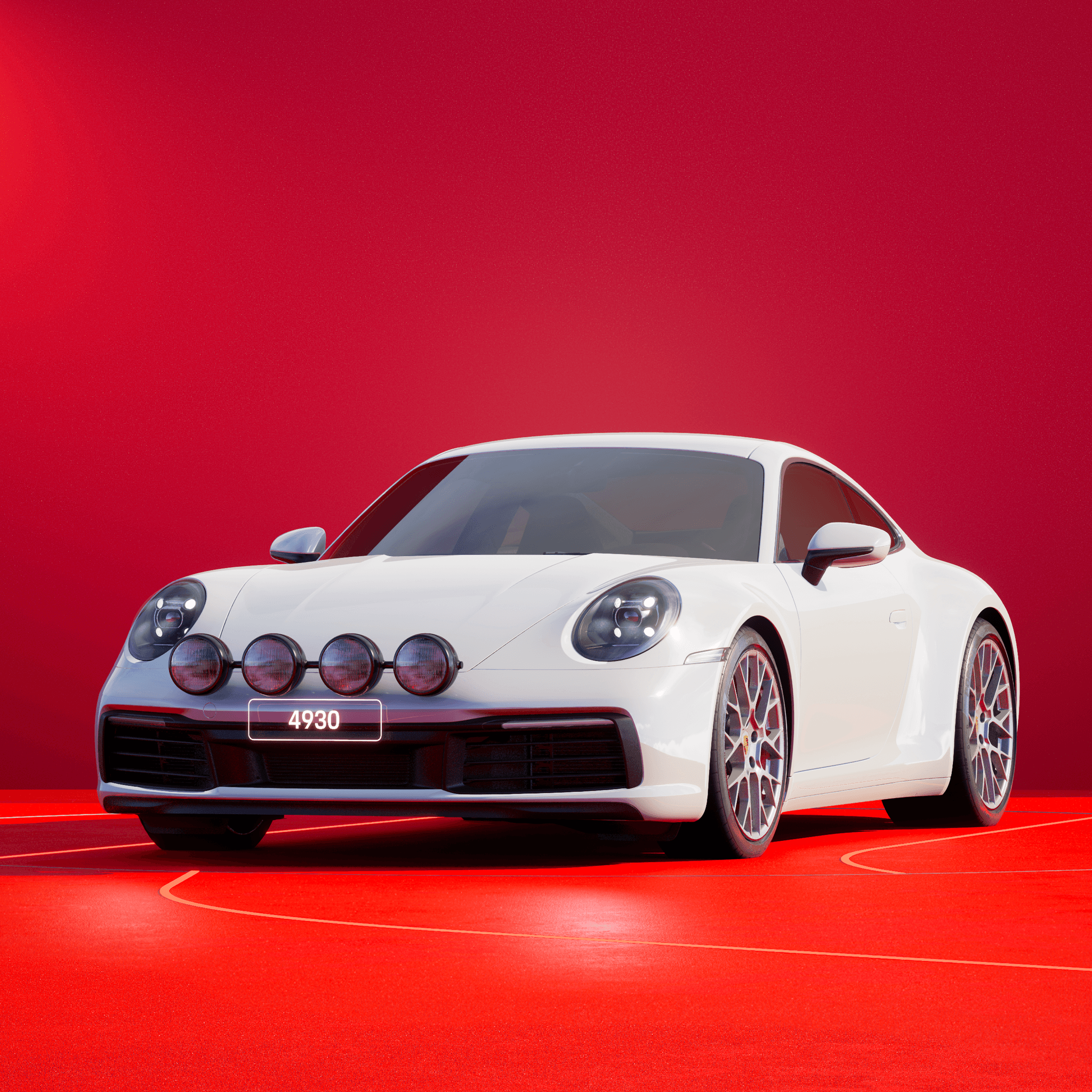 The PORSCHΞ 911 4930 image in phase