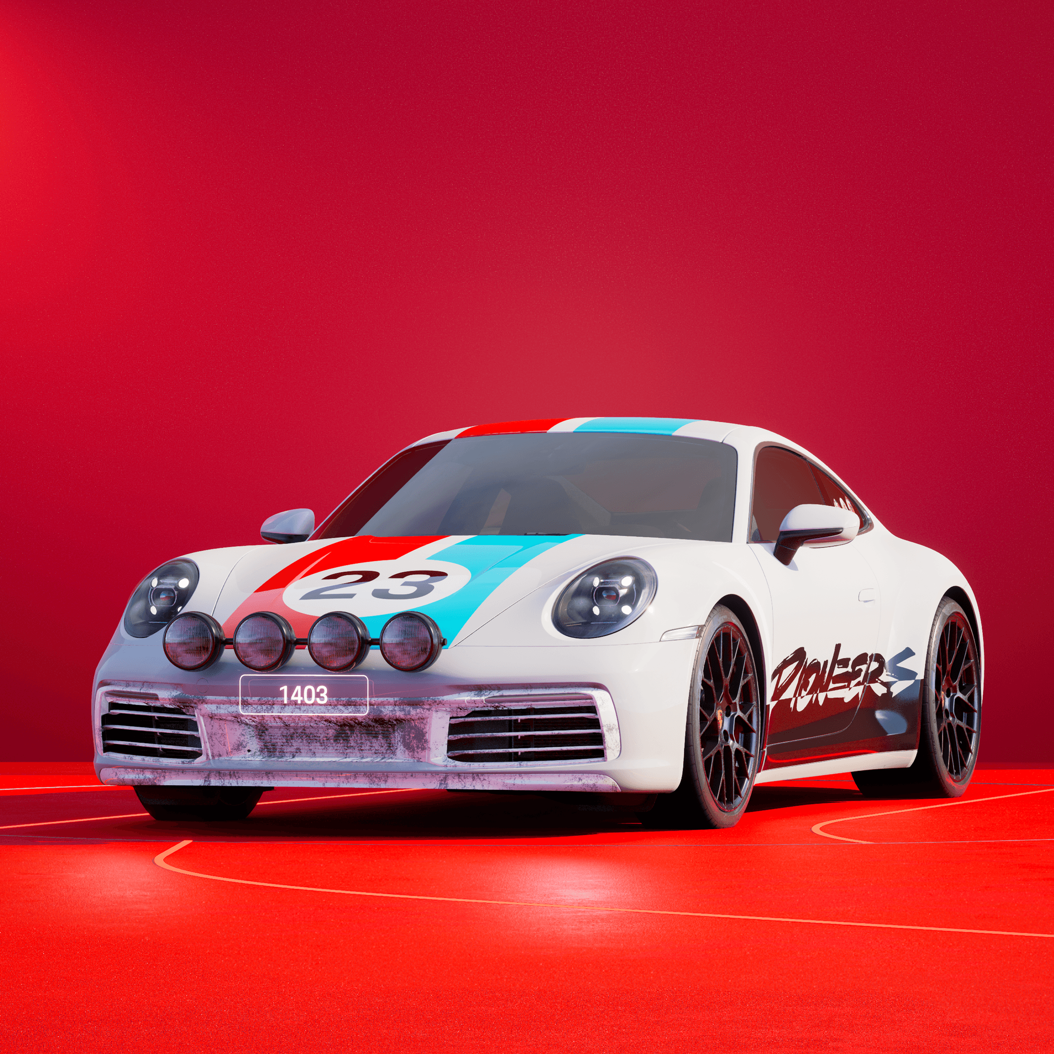 The PORSCHΞ 911 1403 image in phase