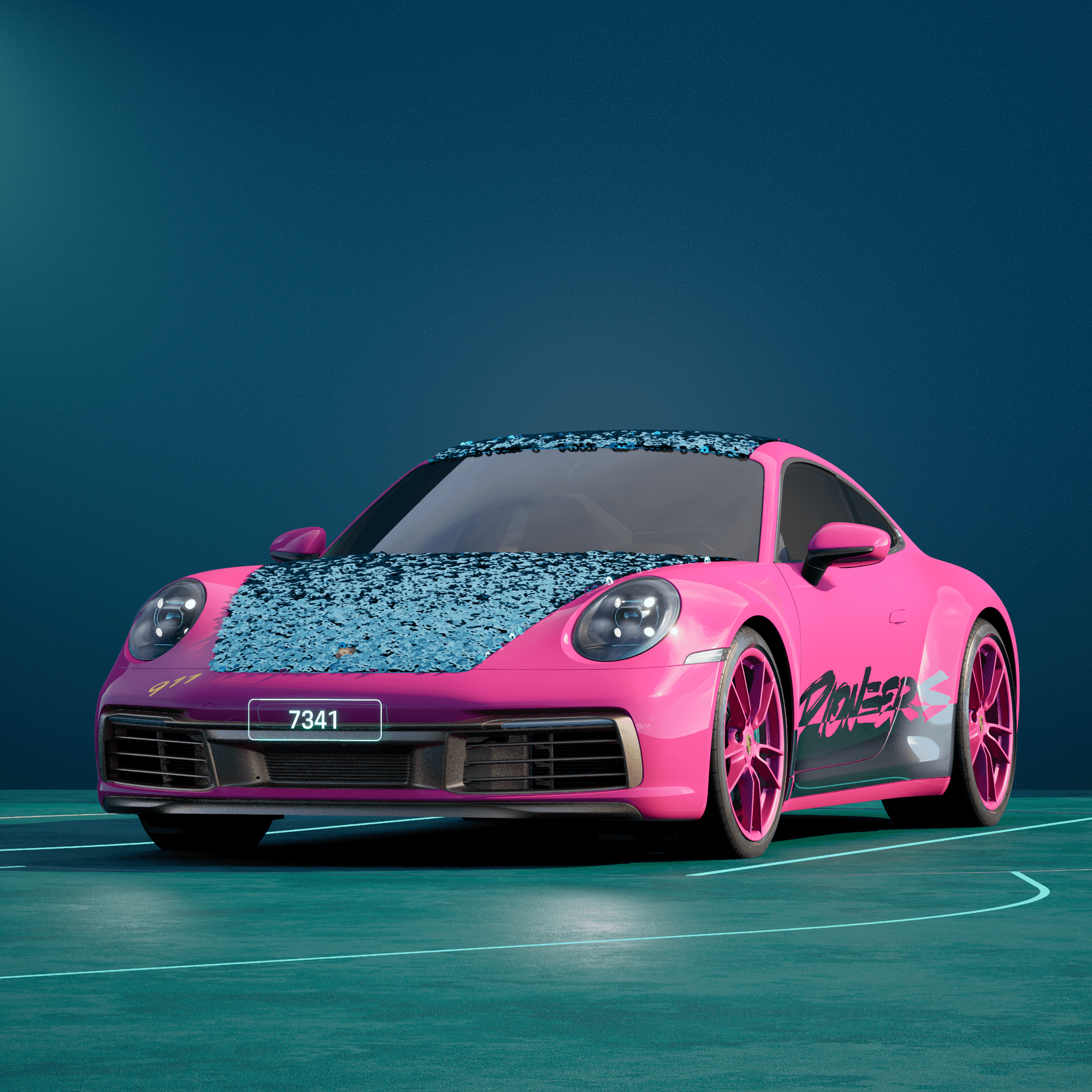 The PORSCHΞ 911 7341 image in phase