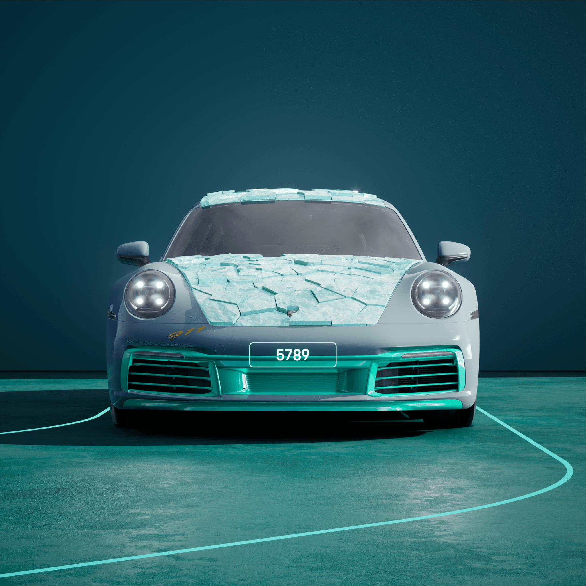 The PORSCHΞ 911 5789 image in phase