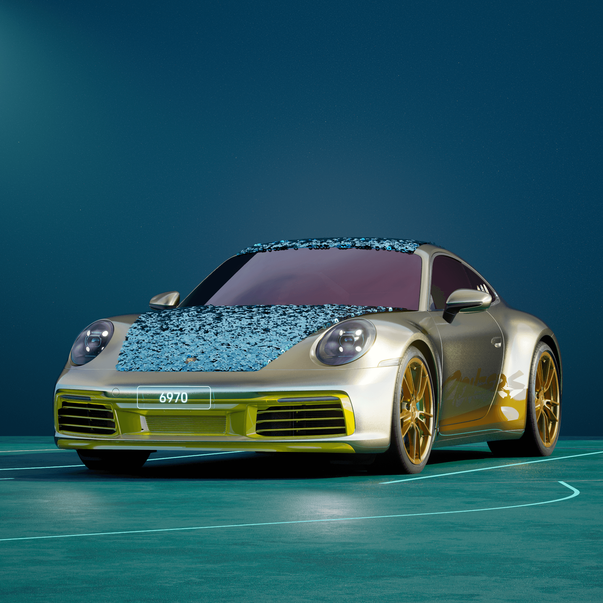 The PORSCHΞ 911 6970 image in phase