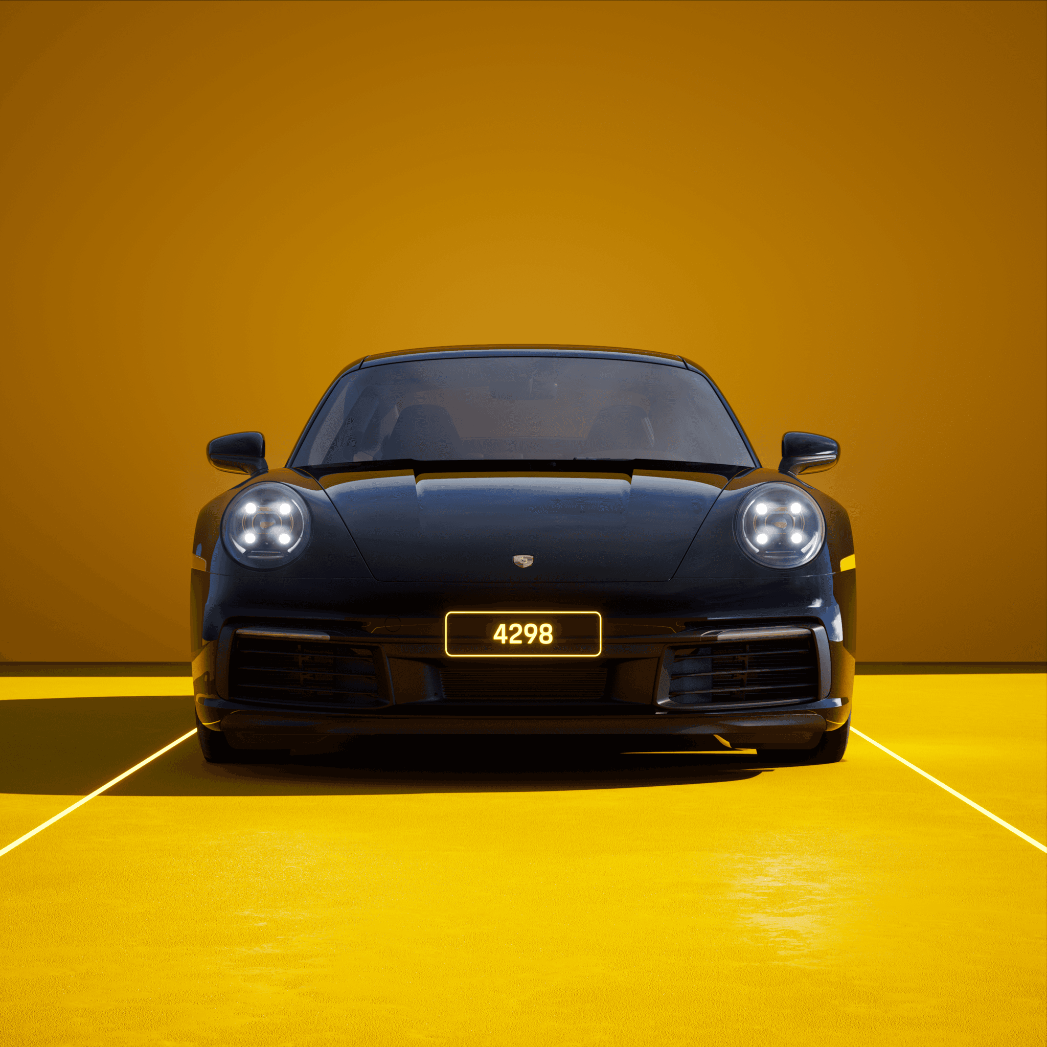 The PORSCHΞ 911 4298 image in phase