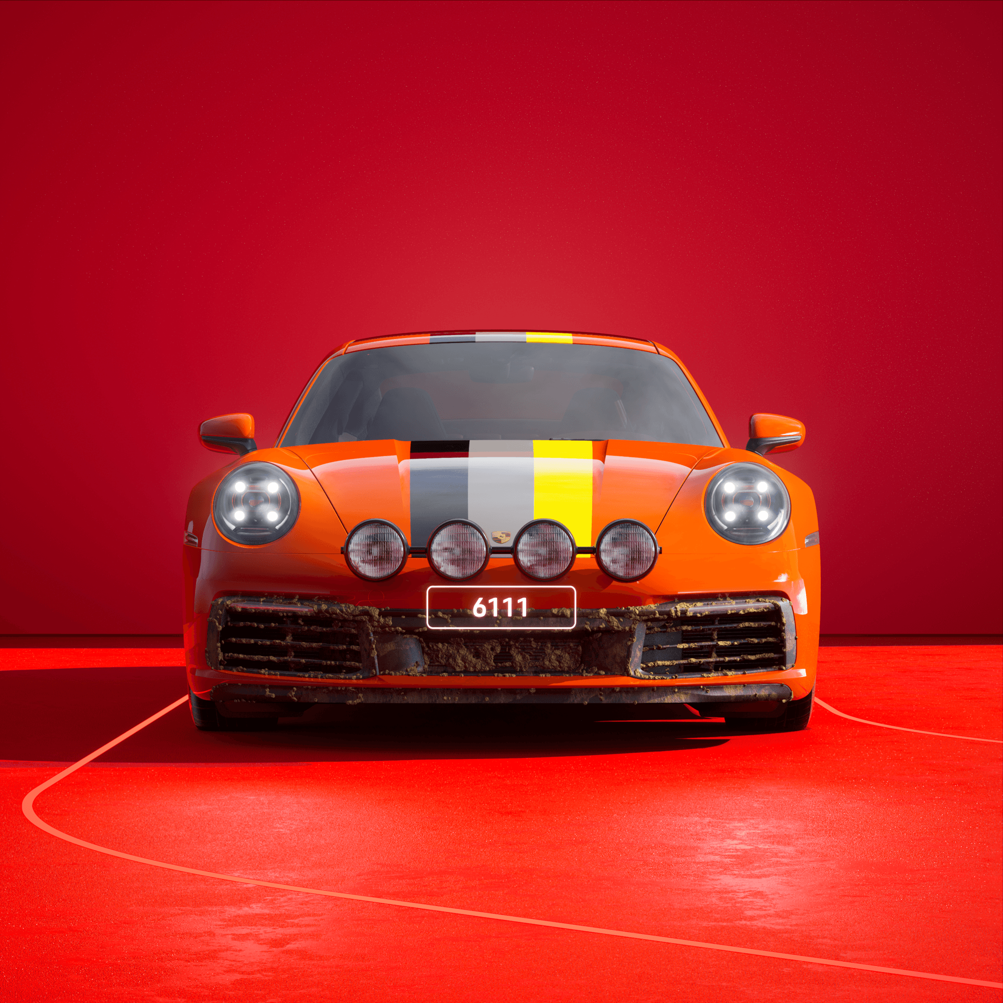 The PORSCHΞ 911 6111 image in phase