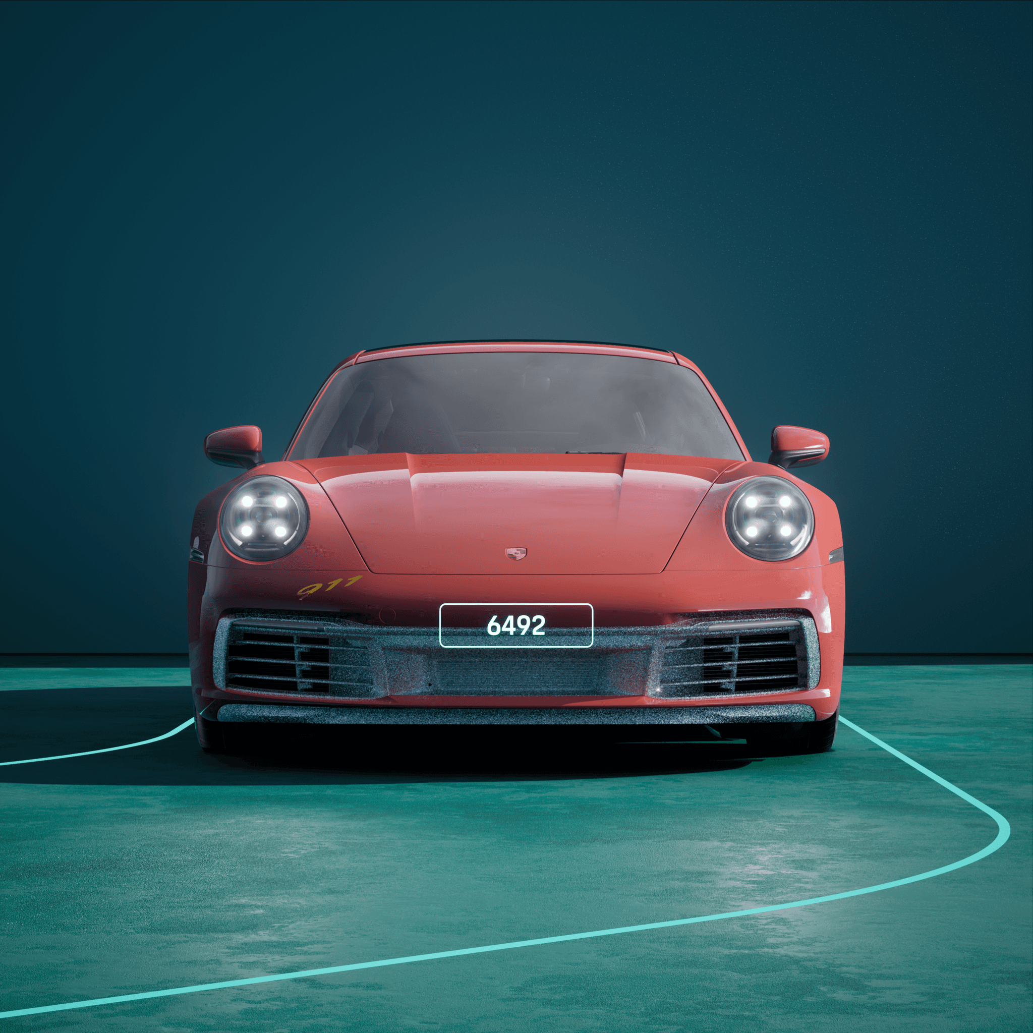 The PORSCHΞ 911 6492 image in phase