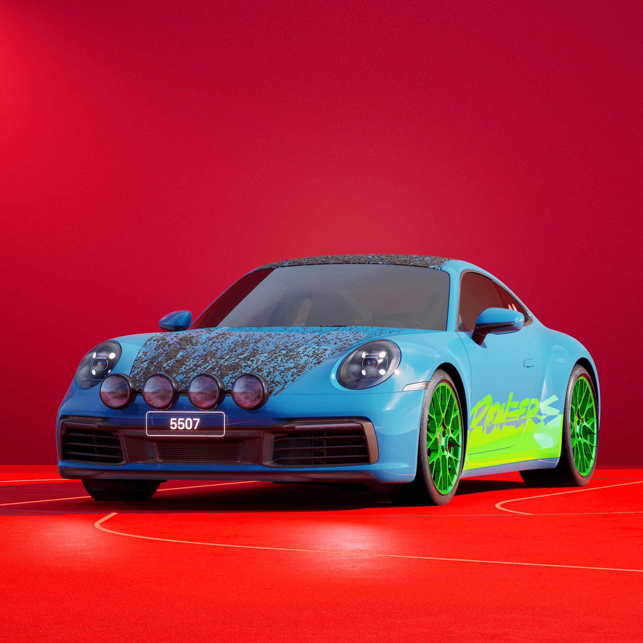 The PORSCHΞ 911 5507 image in phase