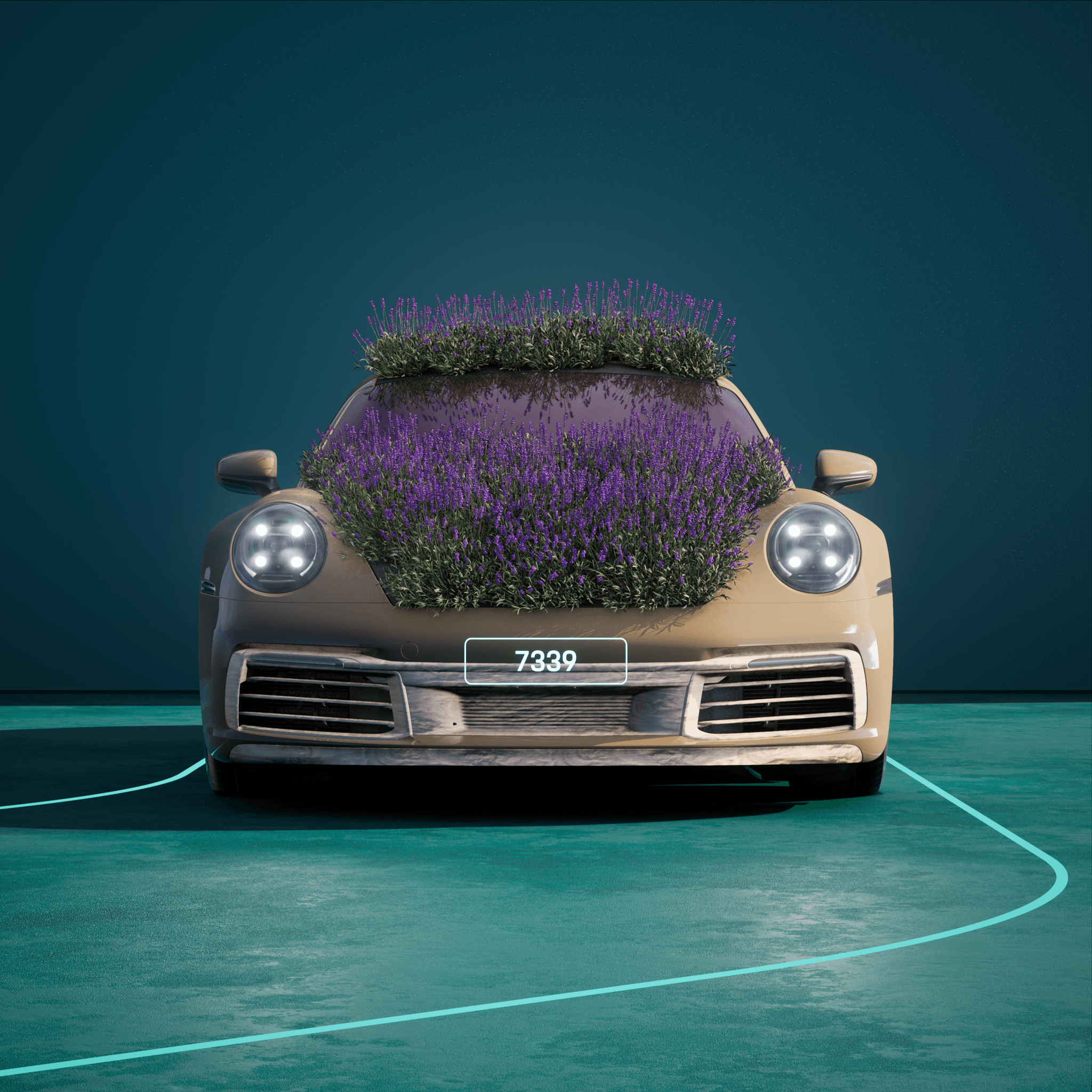 The PORSCHΞ 911 7339 image in phase