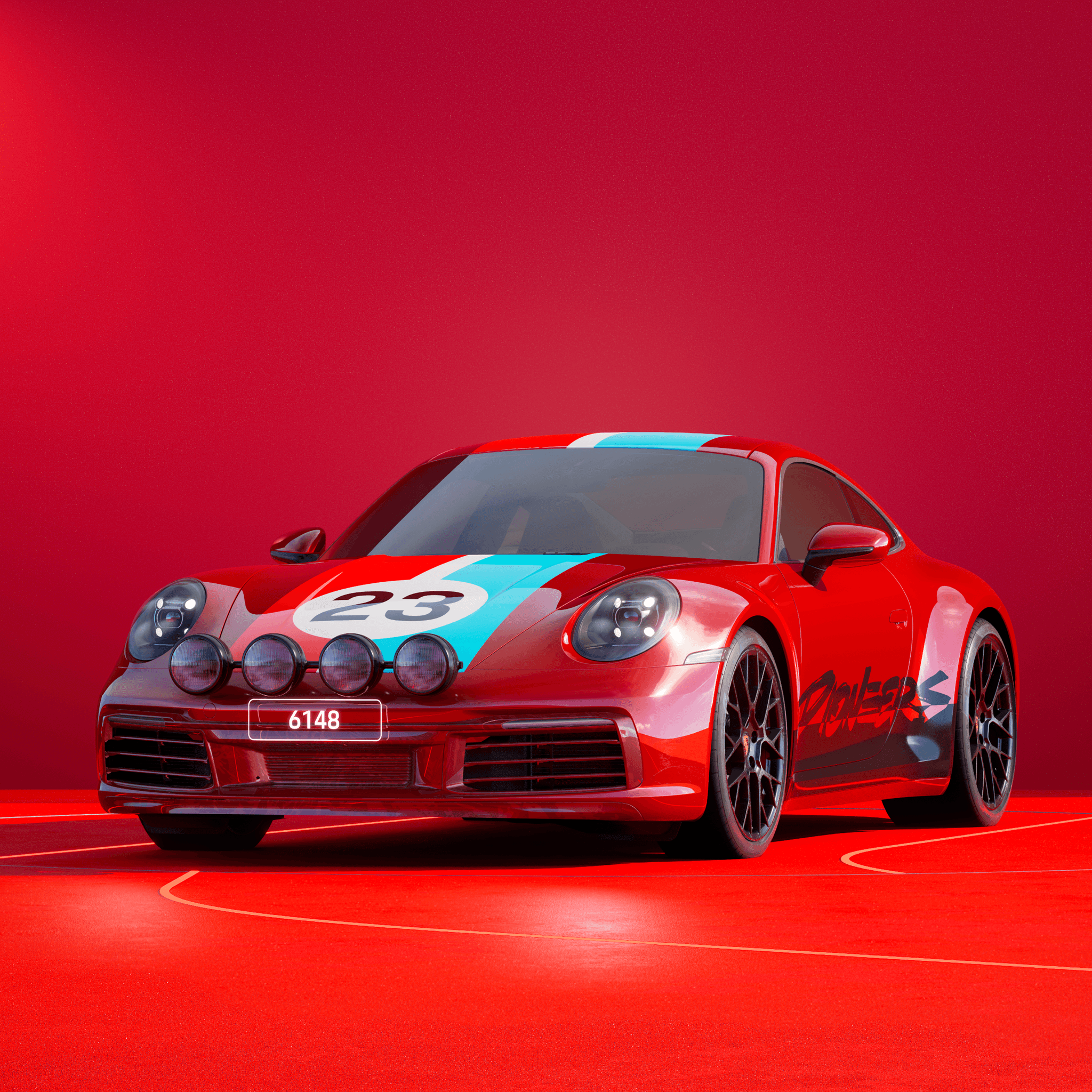 The PORSCHΞ 911 6148 image in phase