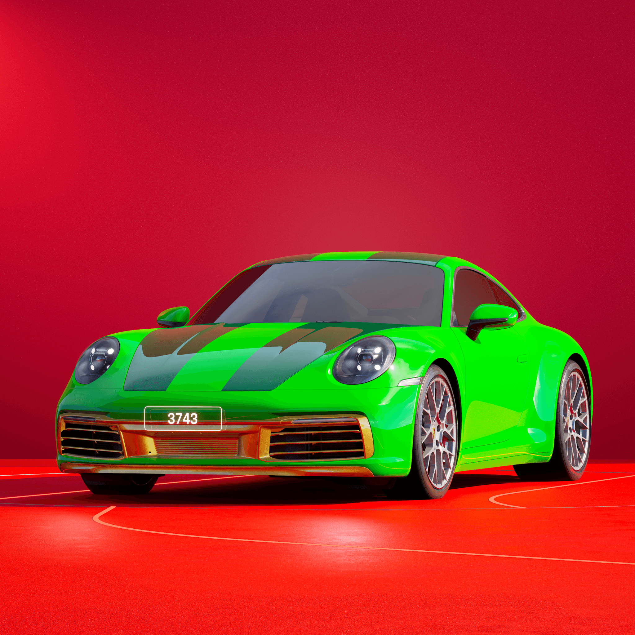 The PORSCHΞ 911 3743 image in phase