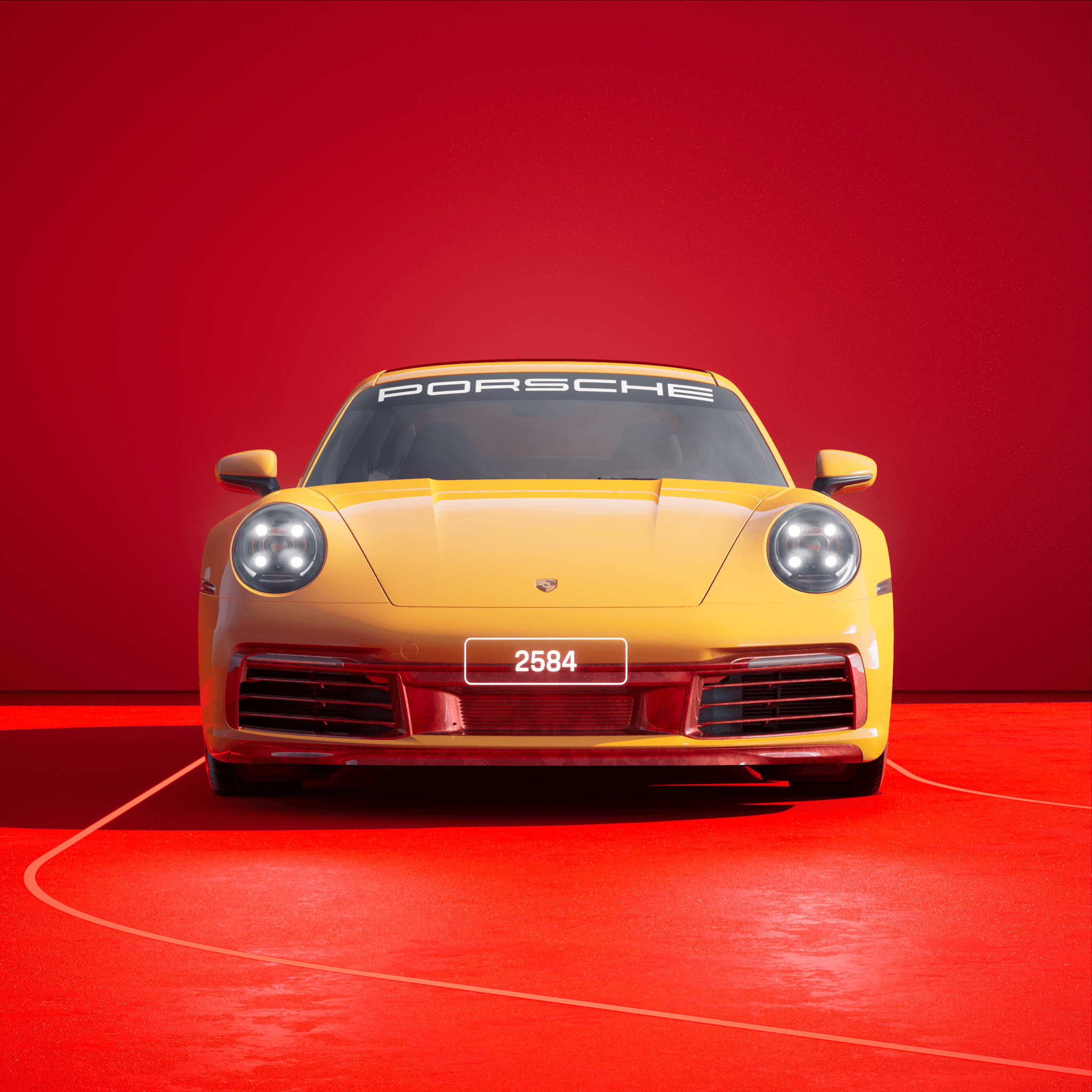 The PORSCHΞ 911 2584 image in phase