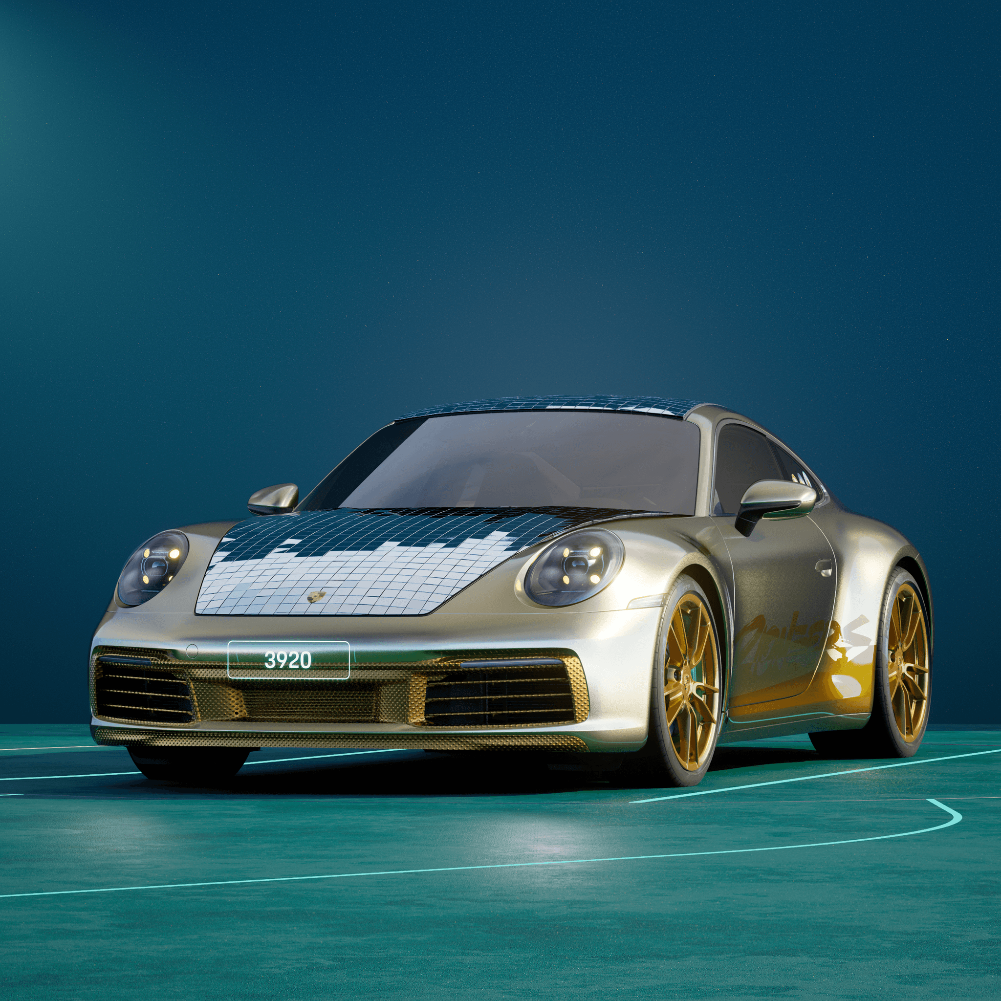 The PORSCHΞ 911 3920 image in phase