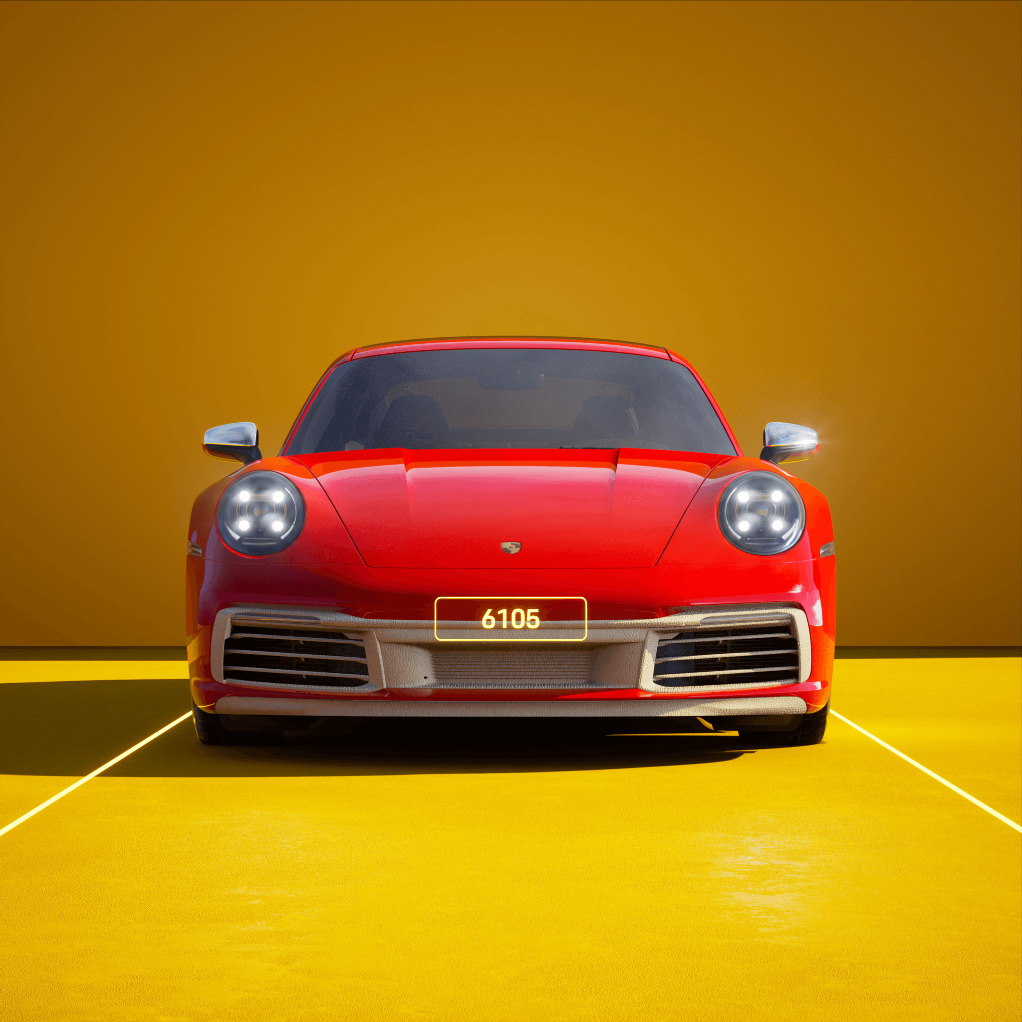 The PORSCHΞ 911 6105 image in phase