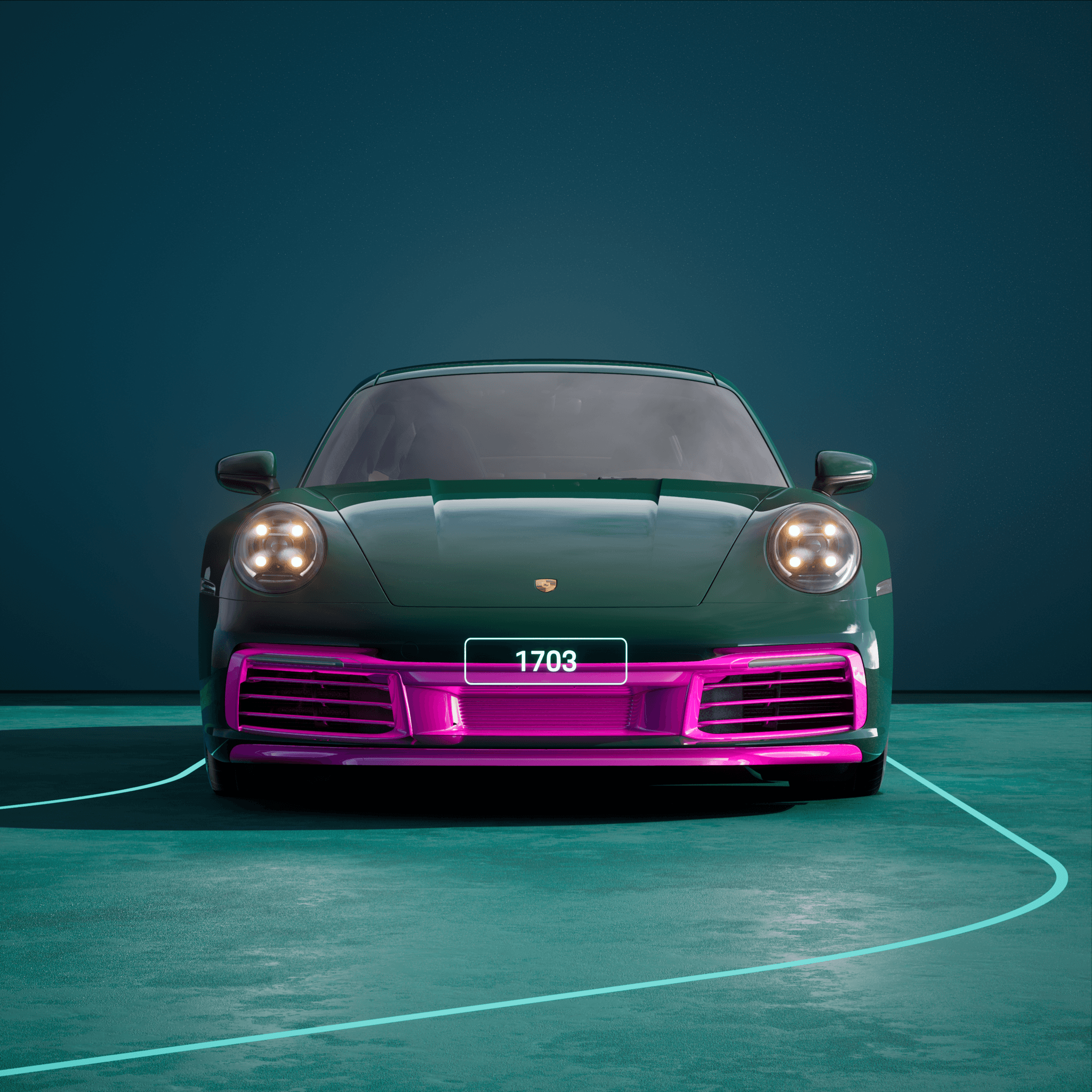 The PORSCHΞ 911 1703 image in phase