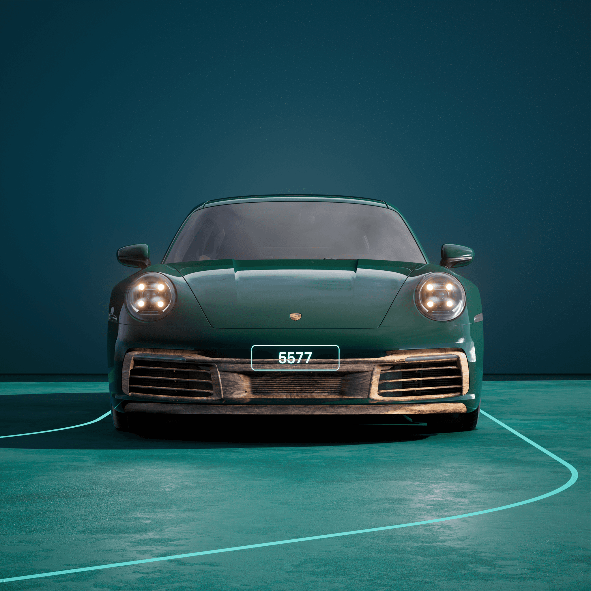 The PORSCHΞ 911 5577 image in phase
