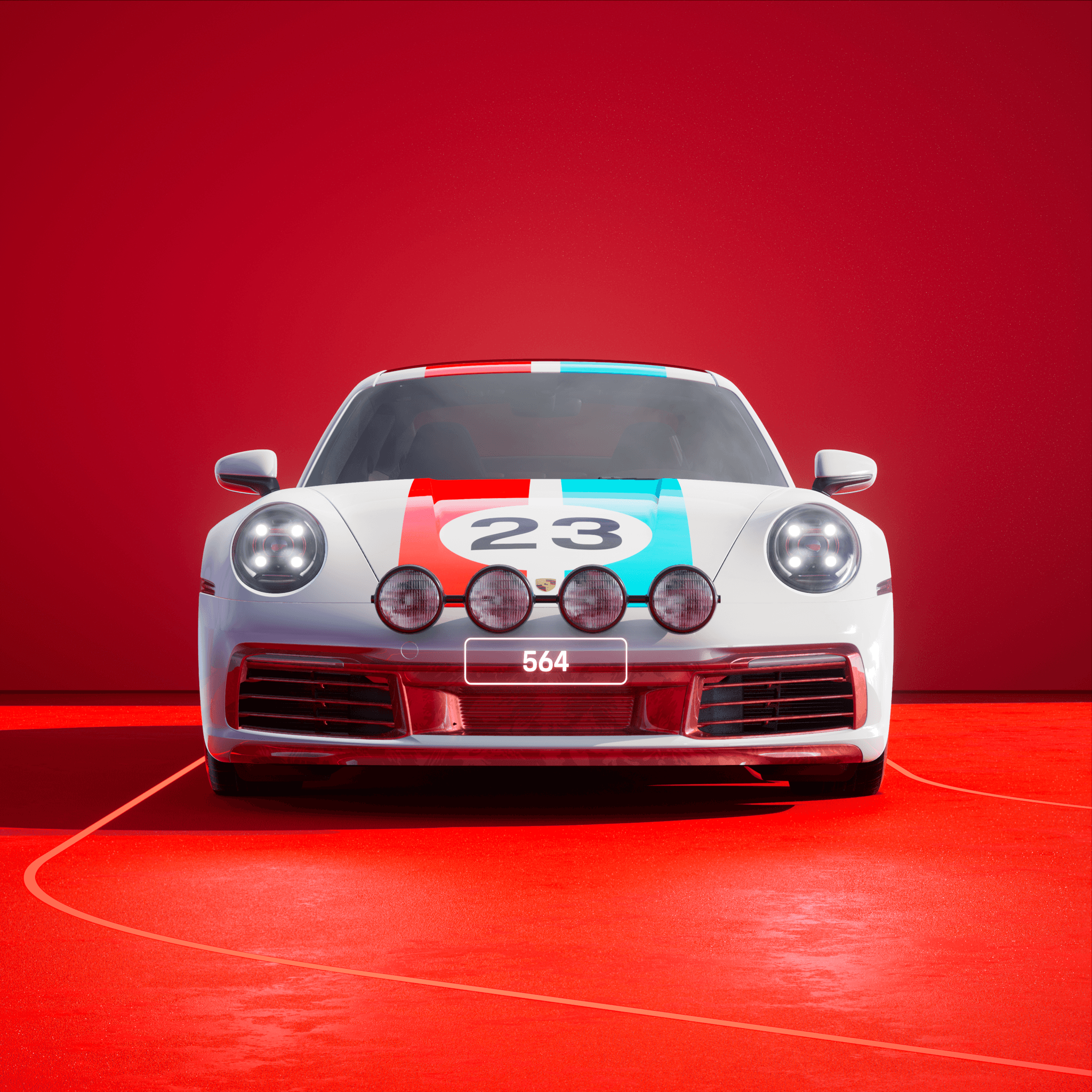 The PORSCHΞ 911 564 image in phase