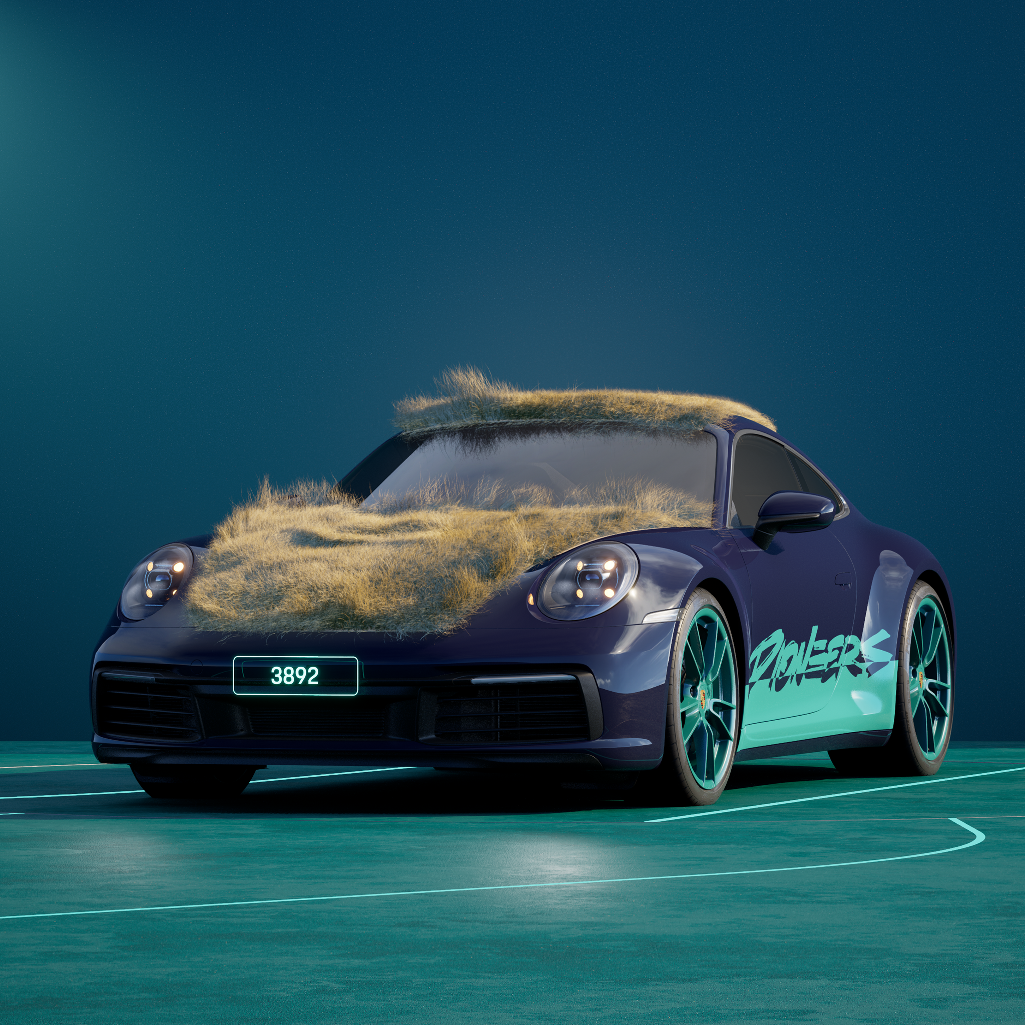 The PORSCHΞ 911 3892 image in phase
