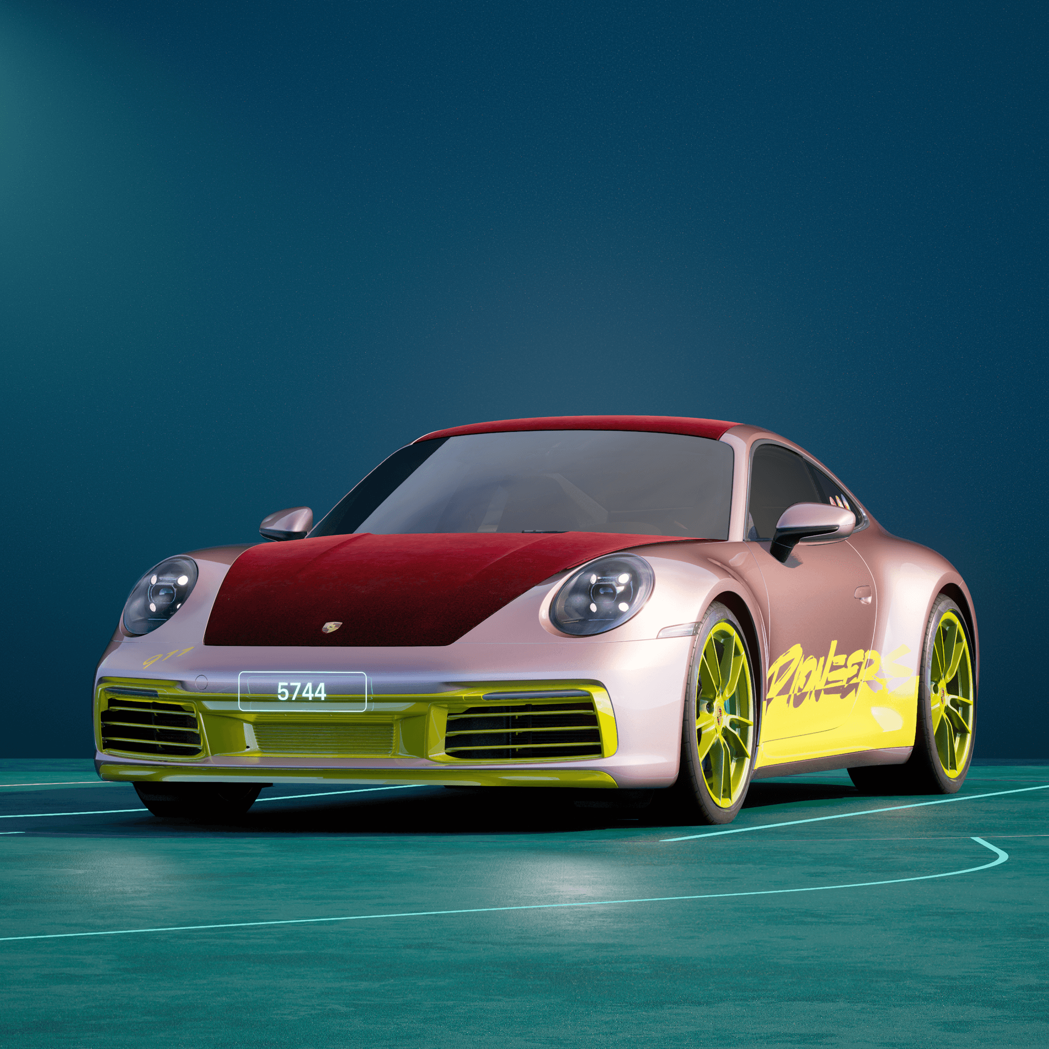 The PORSCHΞ 911 5744 image in phase