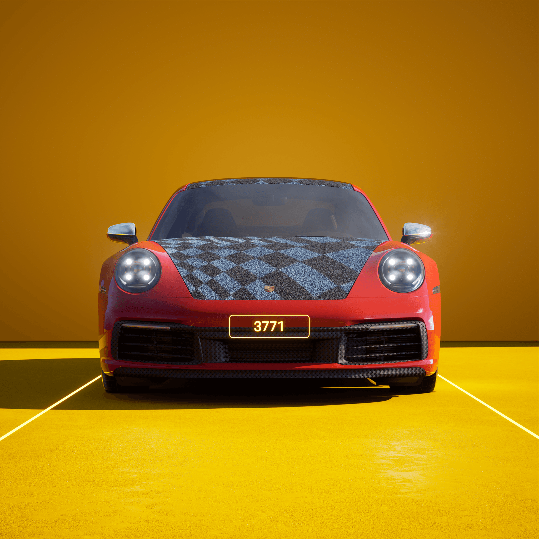 The PORSCHΞ 911 3771 image in phase
