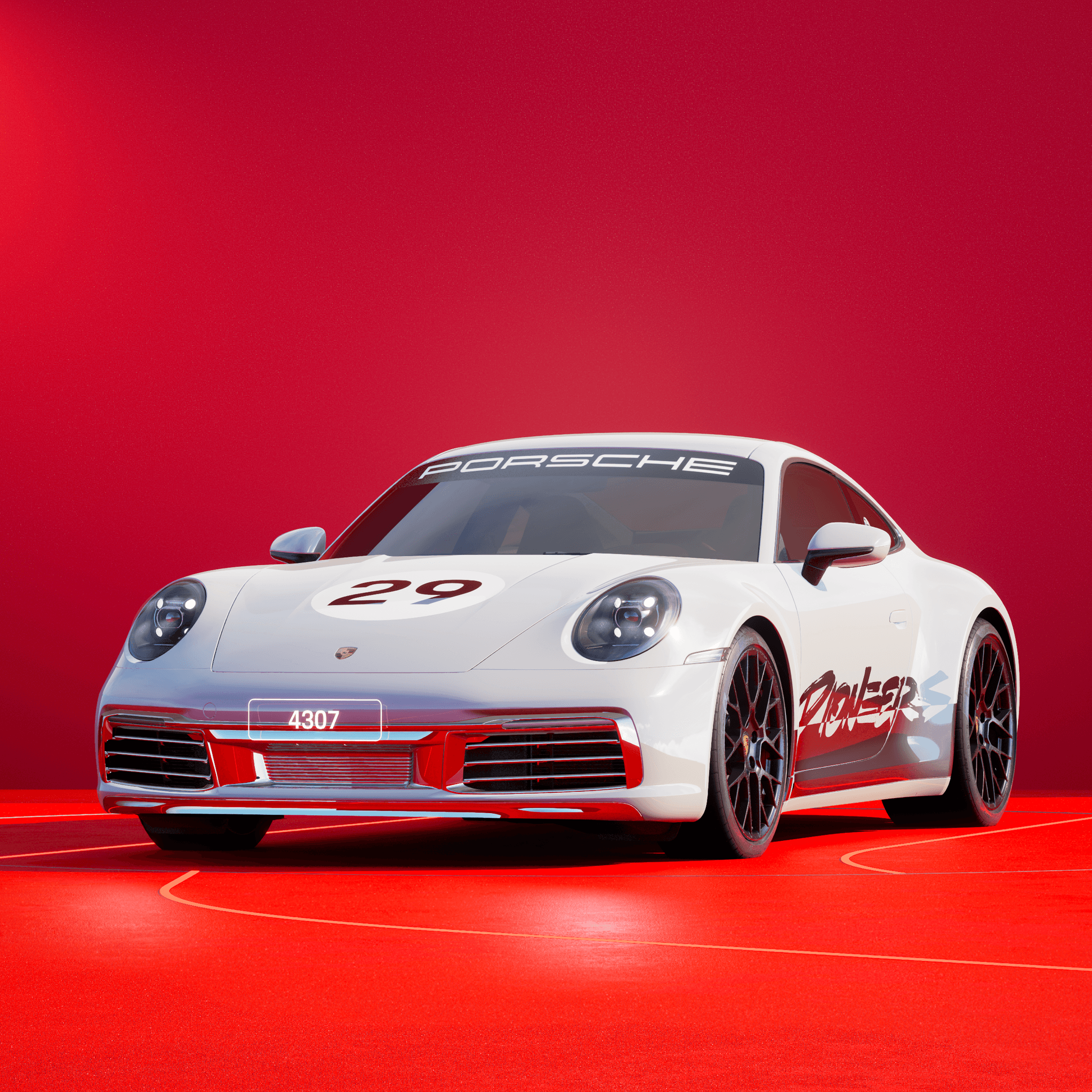 The PORSCHΞ 911 4307 image in phase
