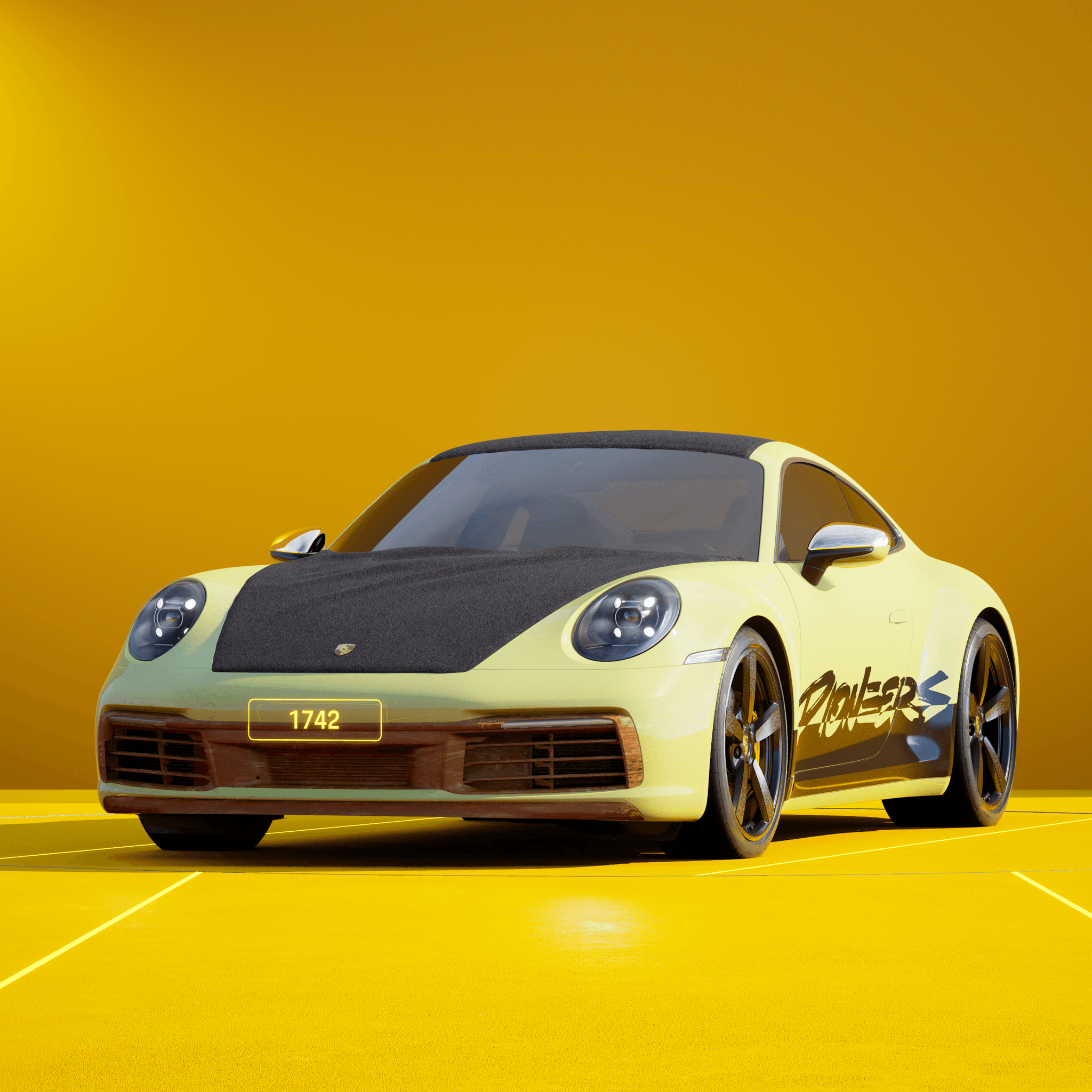 The PORSCHΞ 911 1742 image in phase