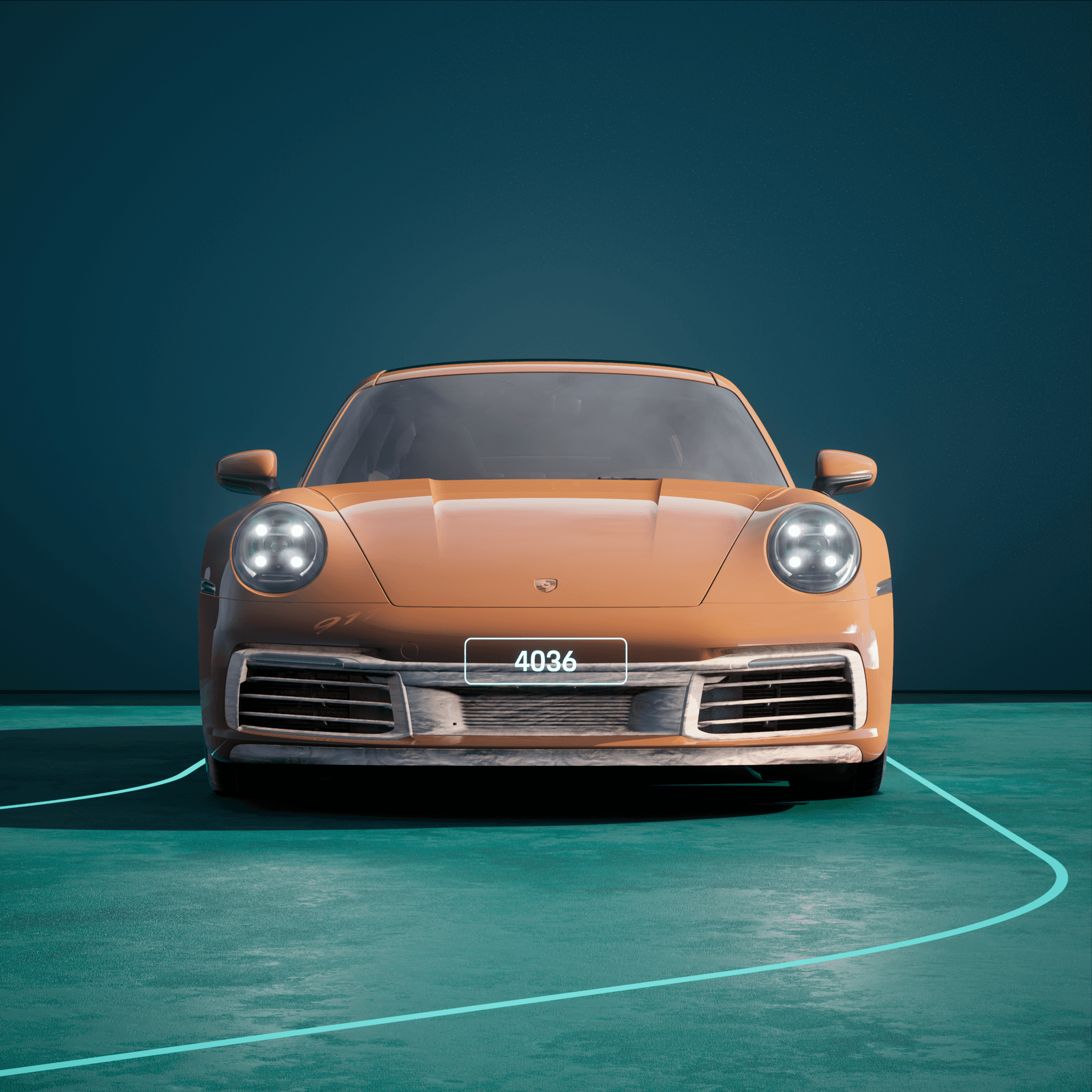 The PORSCHΞ 911 4036 image in phase