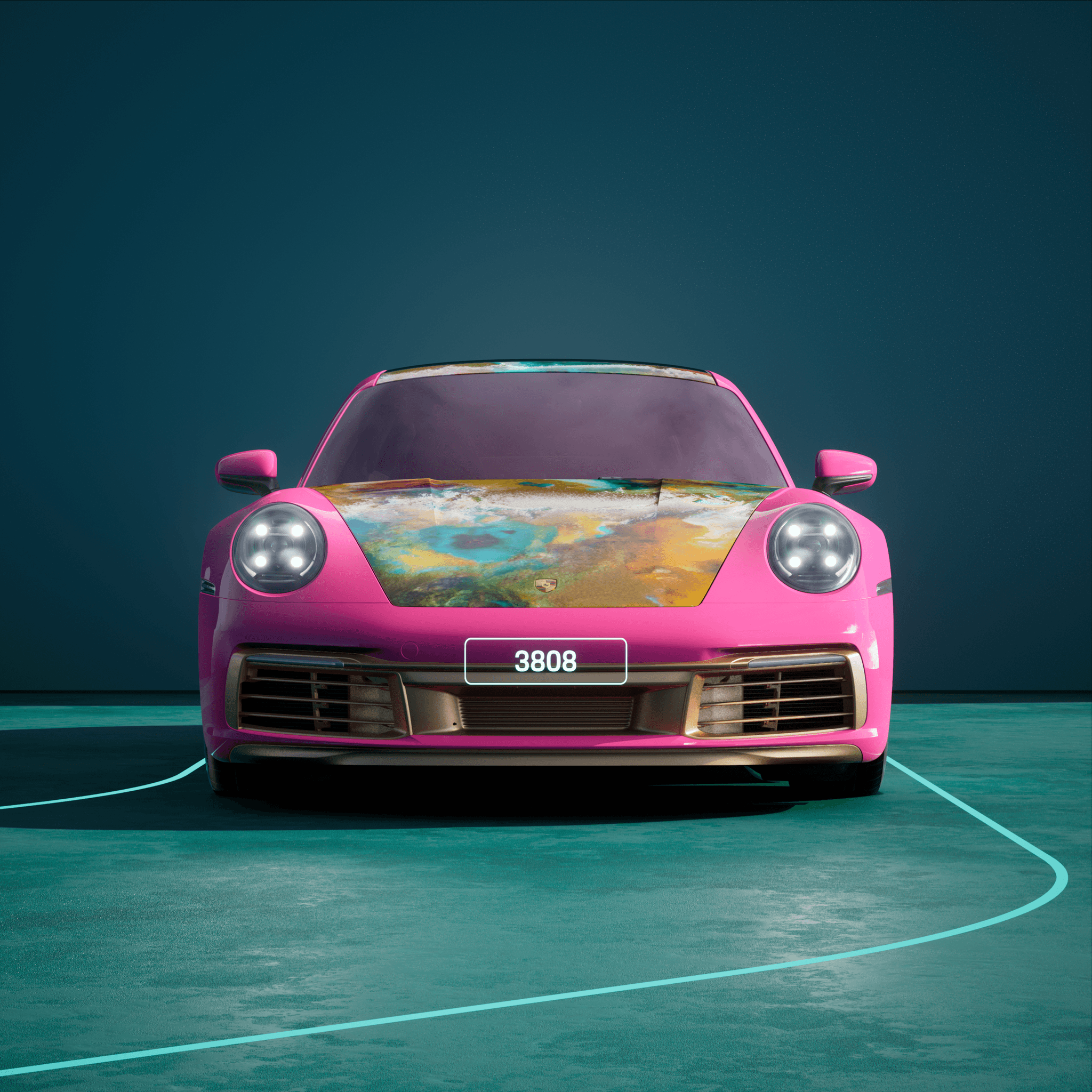 The PORSCHΞ 911 3808 image in phase