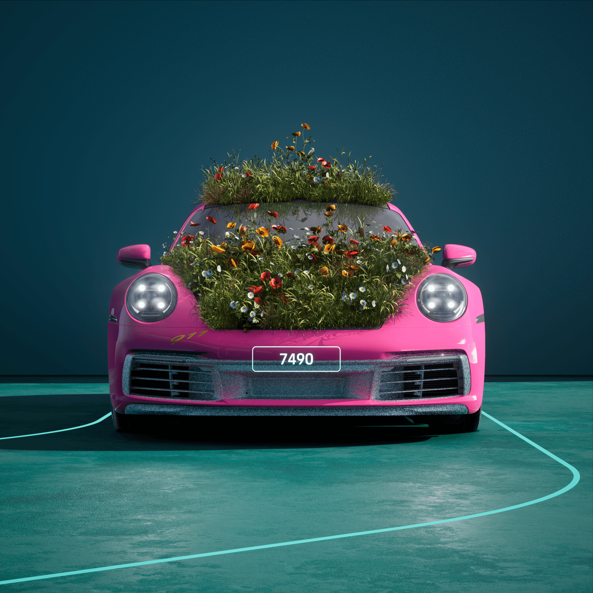 The PORSCHΞ 911 7490 image in phase