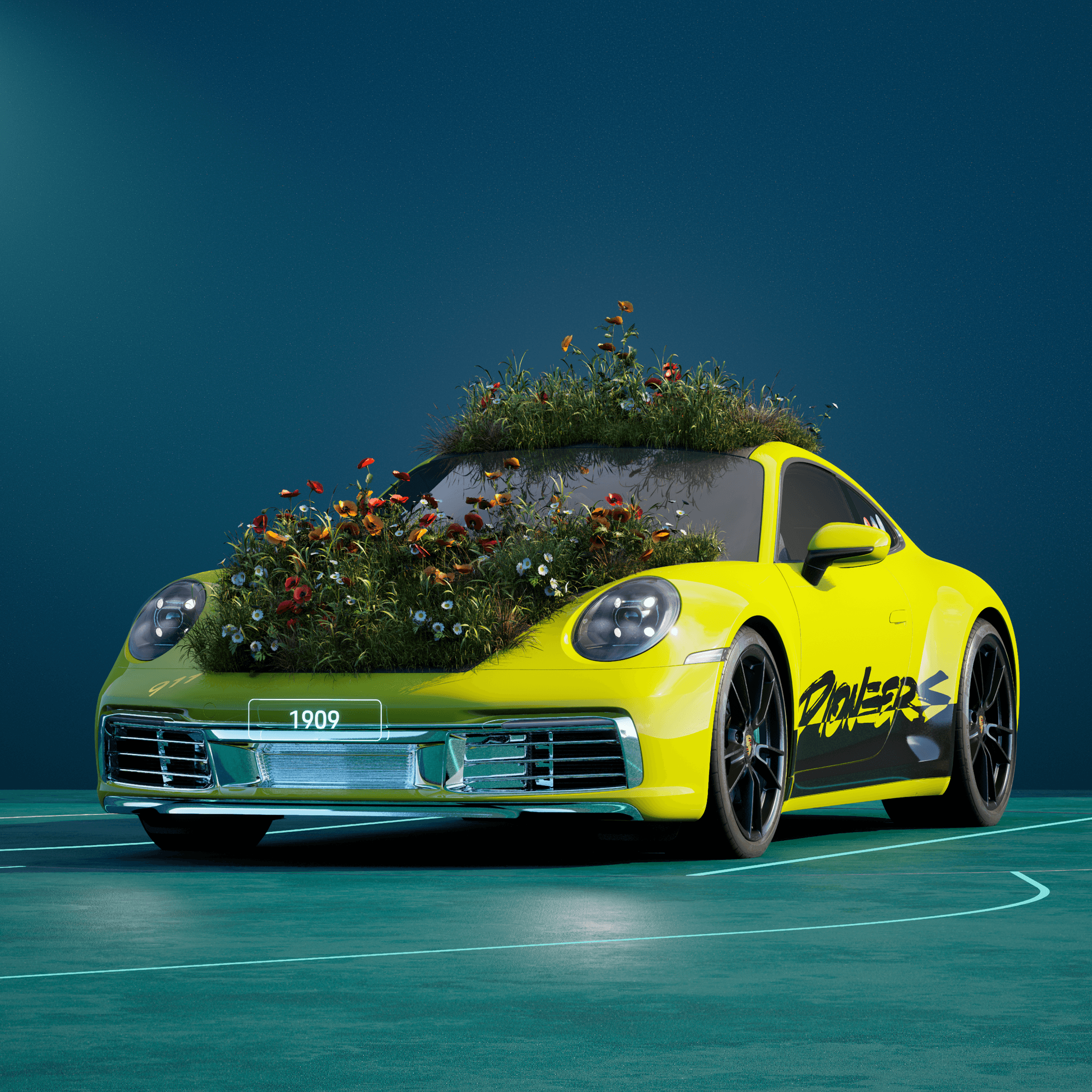 The PORSCHΞ 911 1909 image in phase