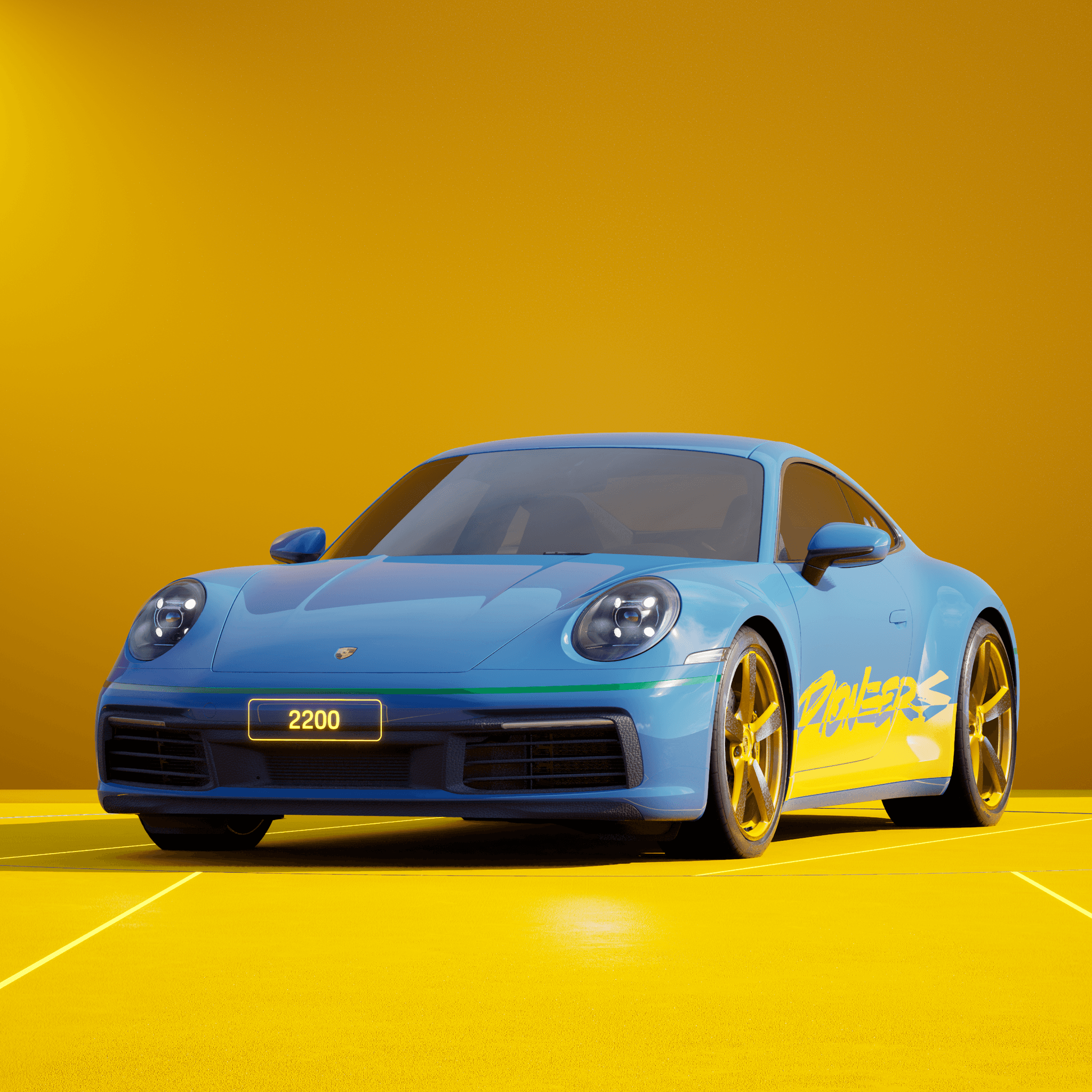 The PORSCHΞ 911 2200 image in phase