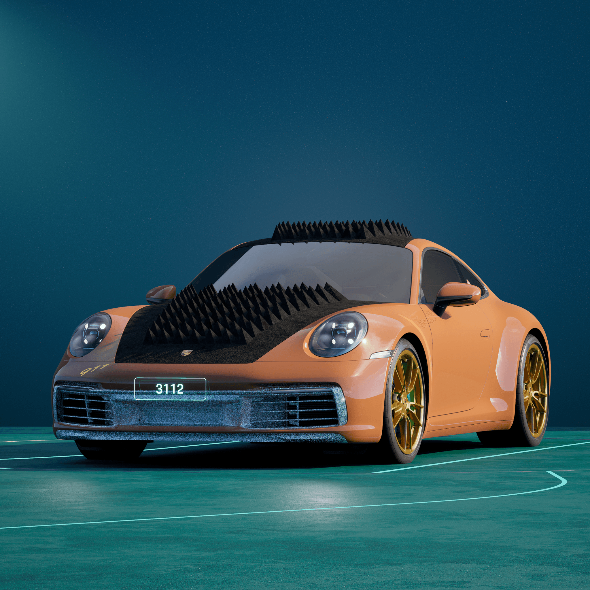 The PORSCHΞ 911 3112 image in phase