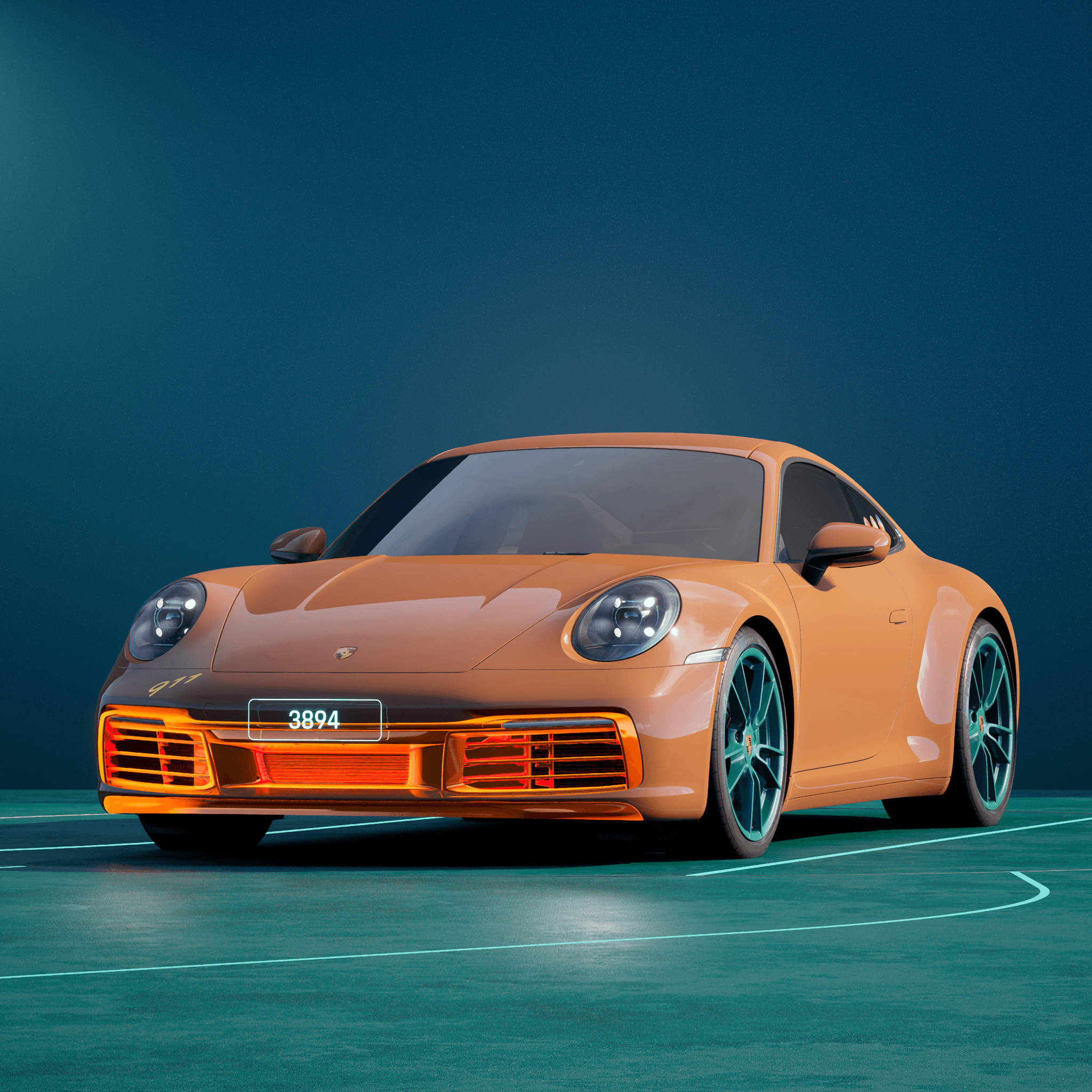 The PORSCHΞ 911 3894 image in phase