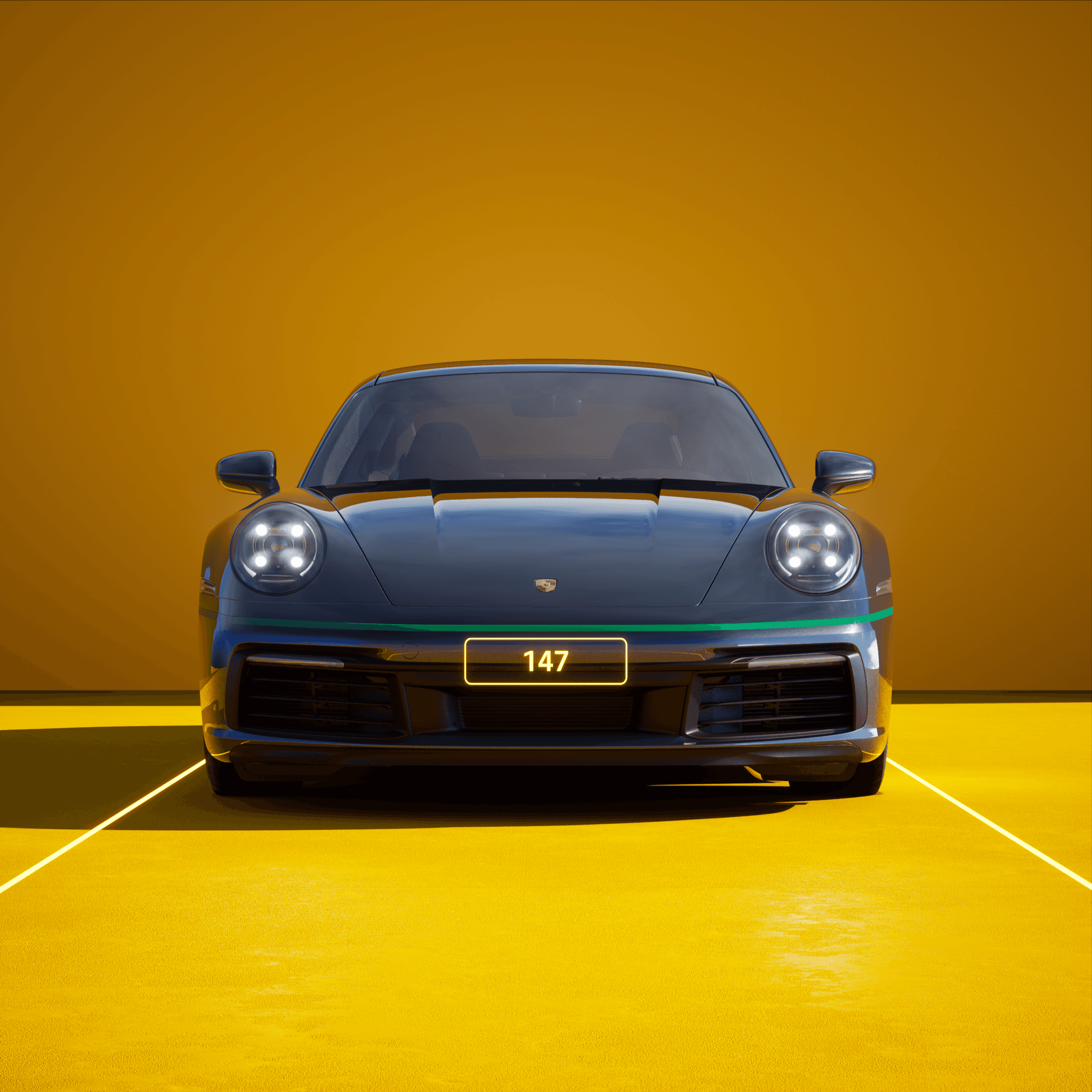 The PORSCHΞ 911 147 image in phase
