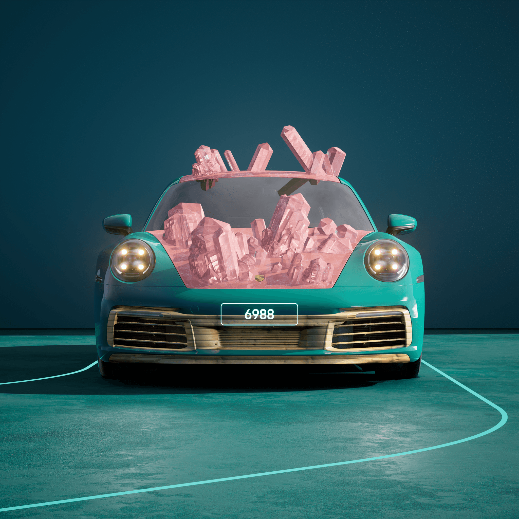 The PORSCHΞ 911 6988 image in phase