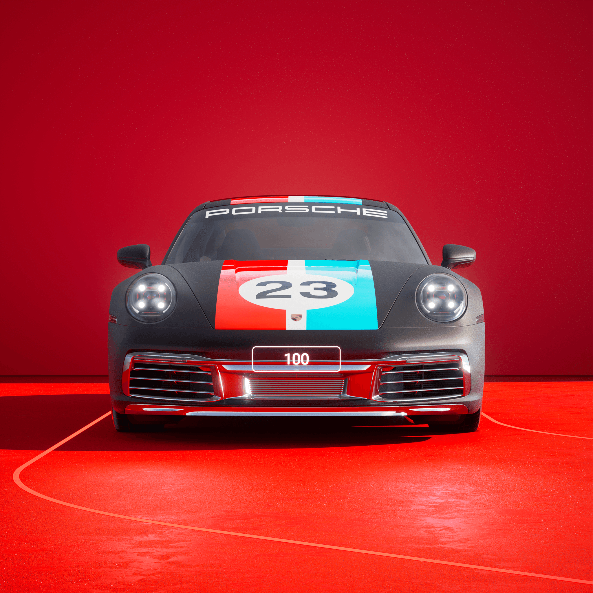 The PORSCHΞ 911 100 image in phase