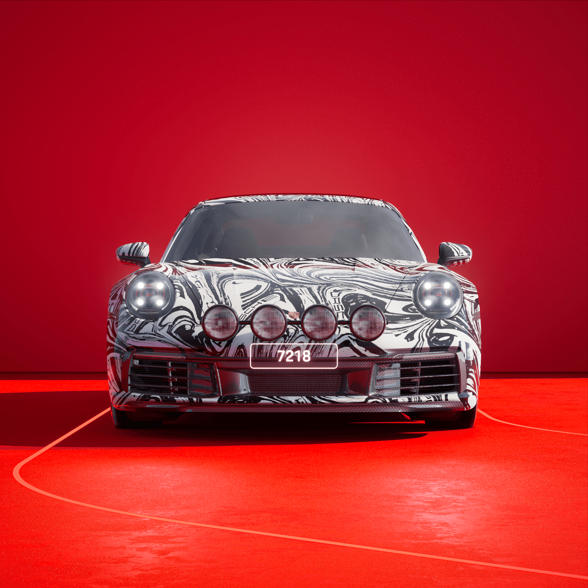 The PORSCHΞ 911 7218 image in phase