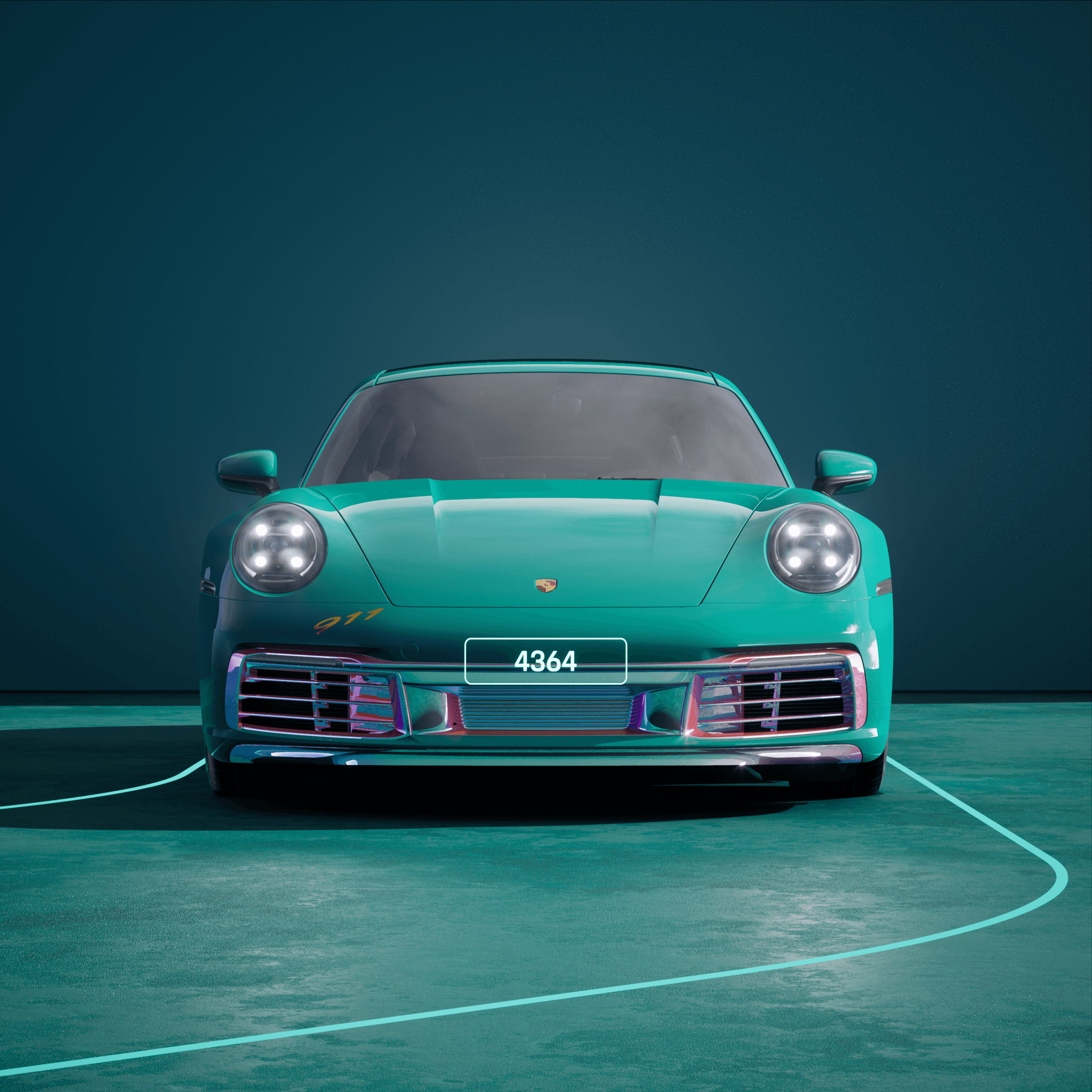 The PORSCHΞ 911 4364 image in phase