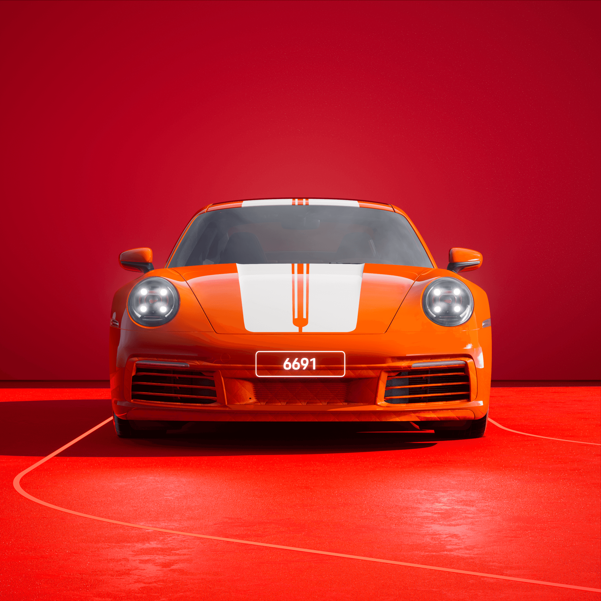 The PORSCHΞ 911 6691 image in phase