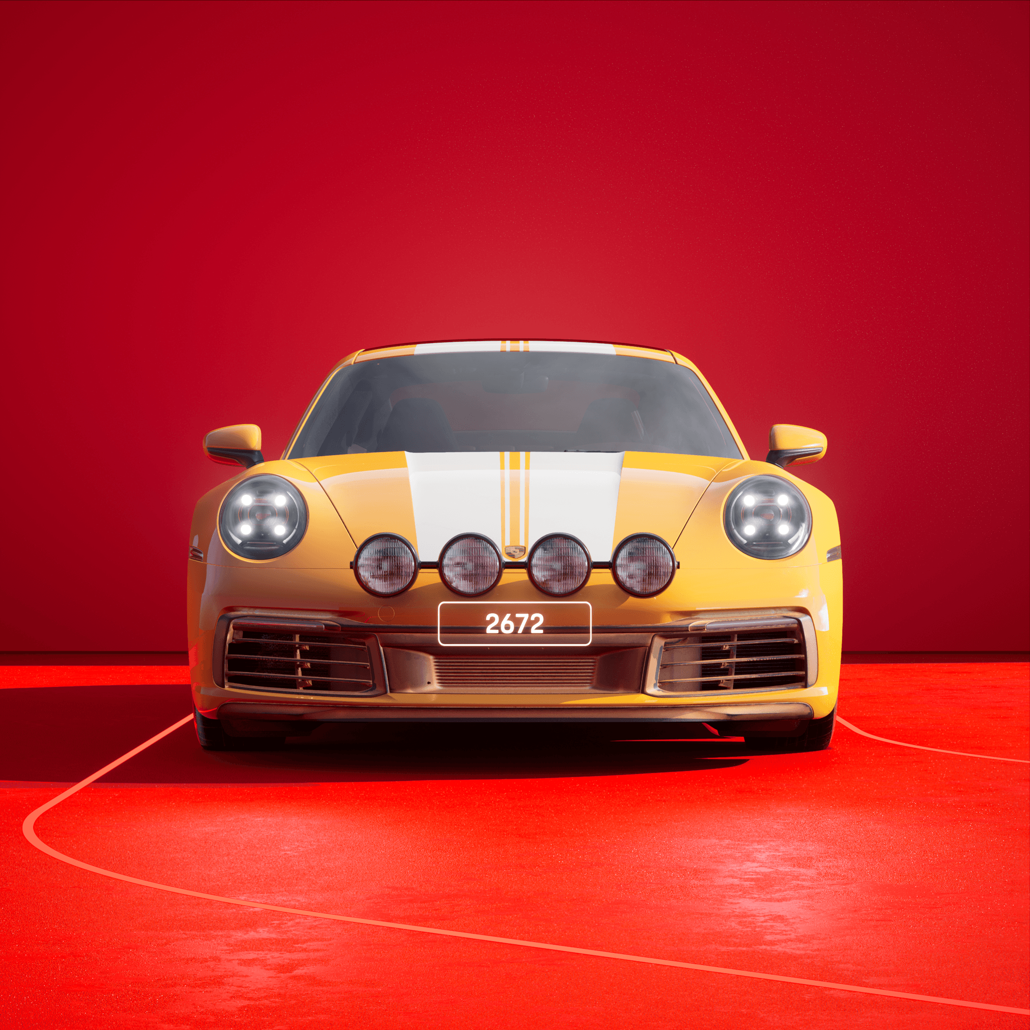 The PORSCHΞ 911 2672 image in phase