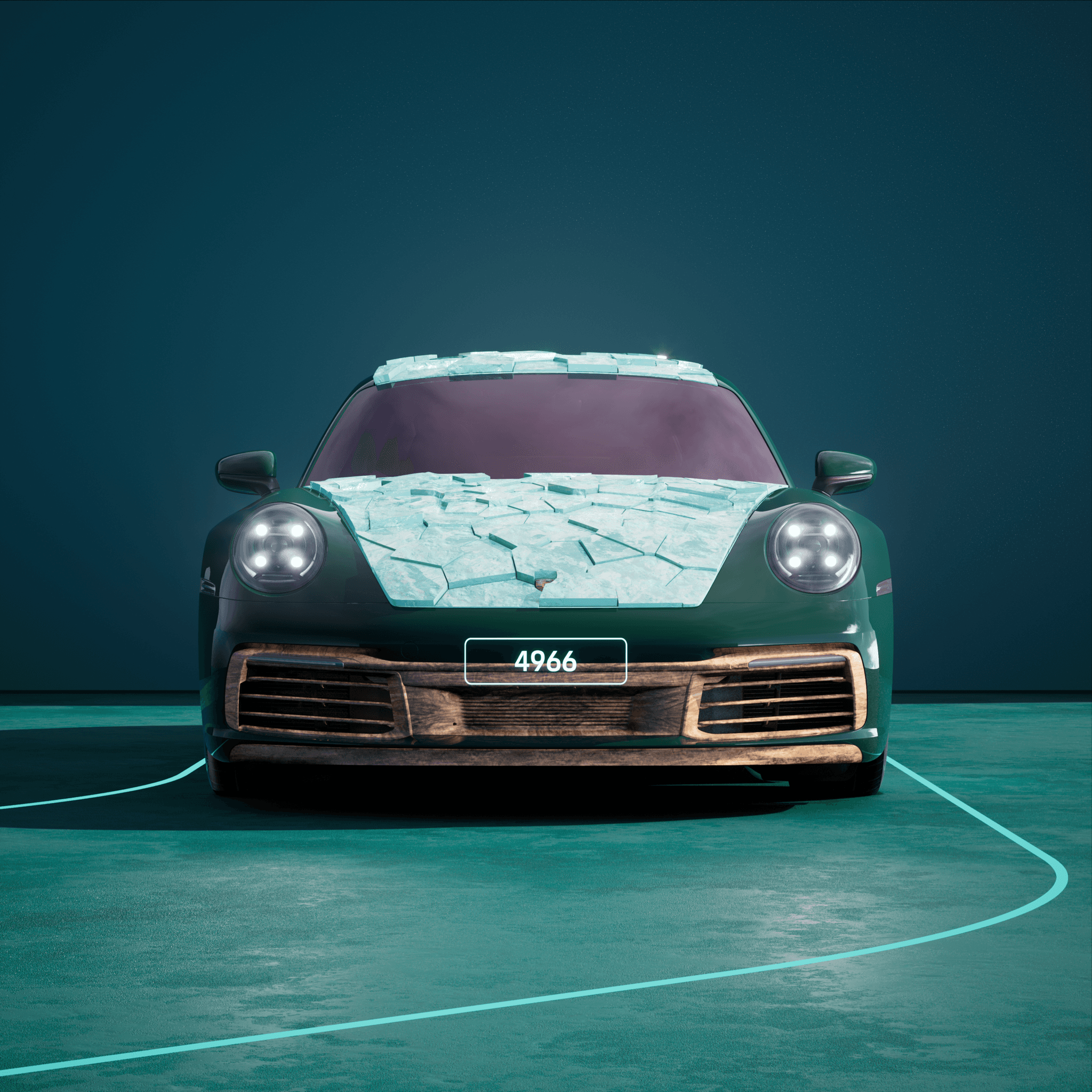 The PORSCHΞ 911 4966 image in phase