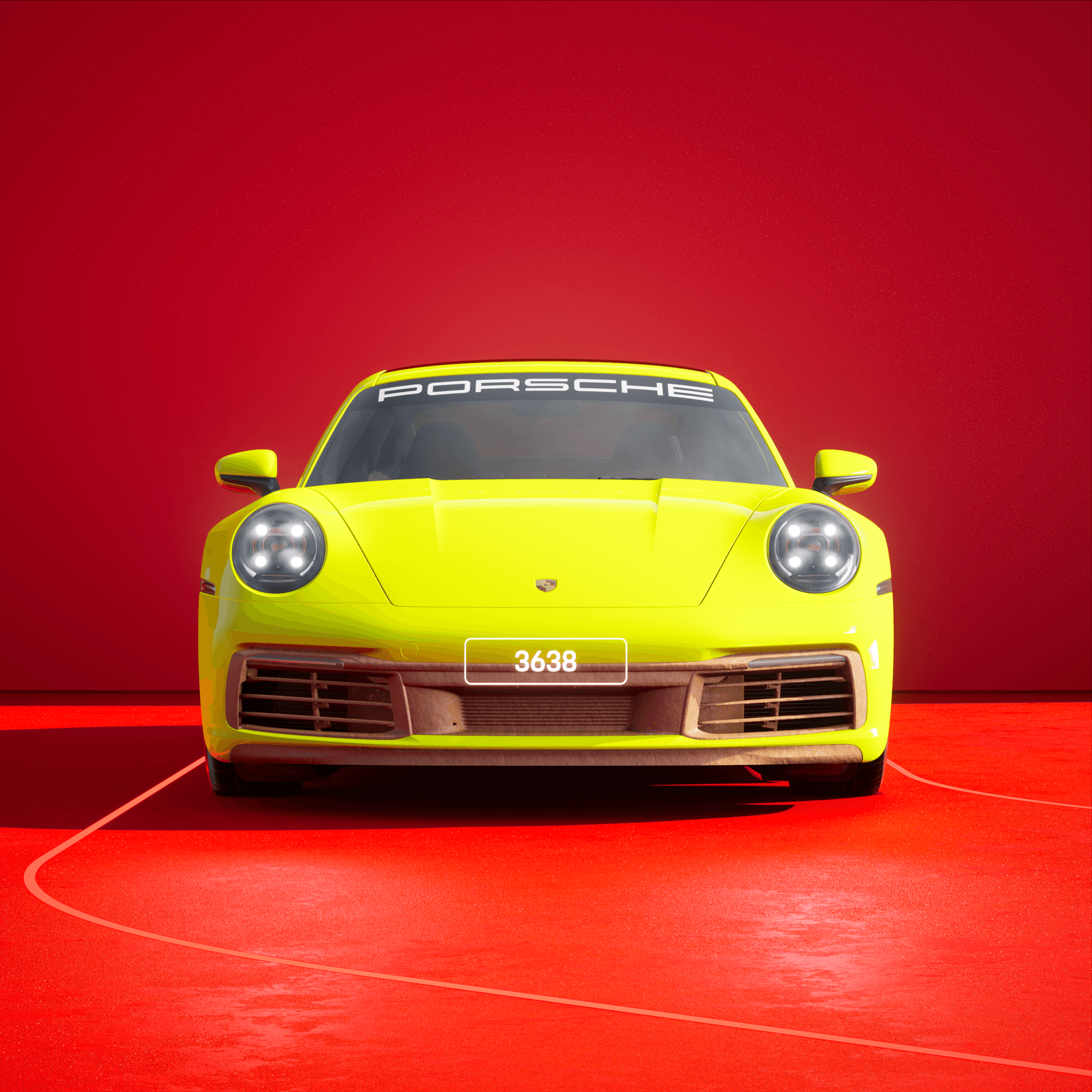The PORSCHΞ 911 3638 image in phase