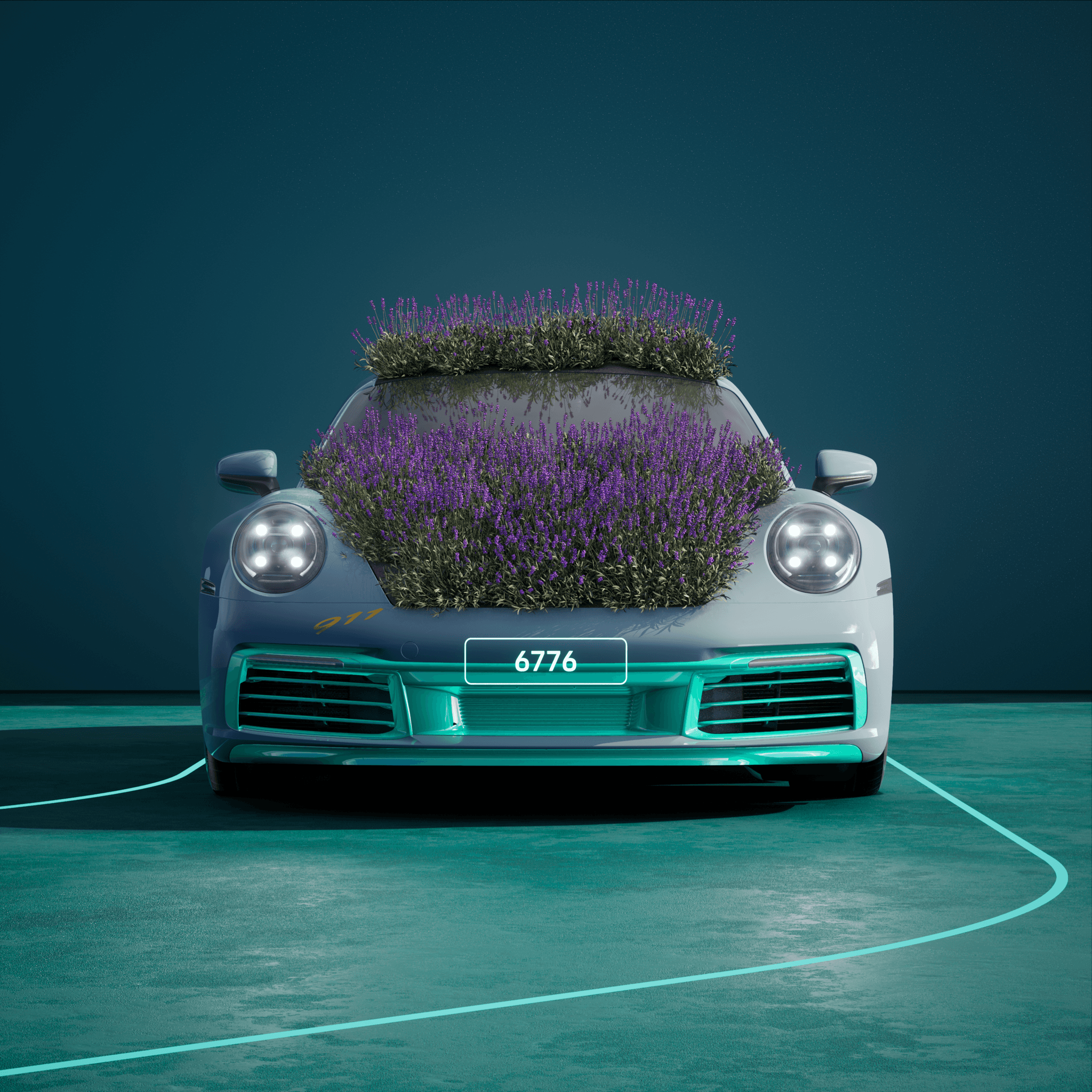 The PORSCHΞ 911 6776 image in phase