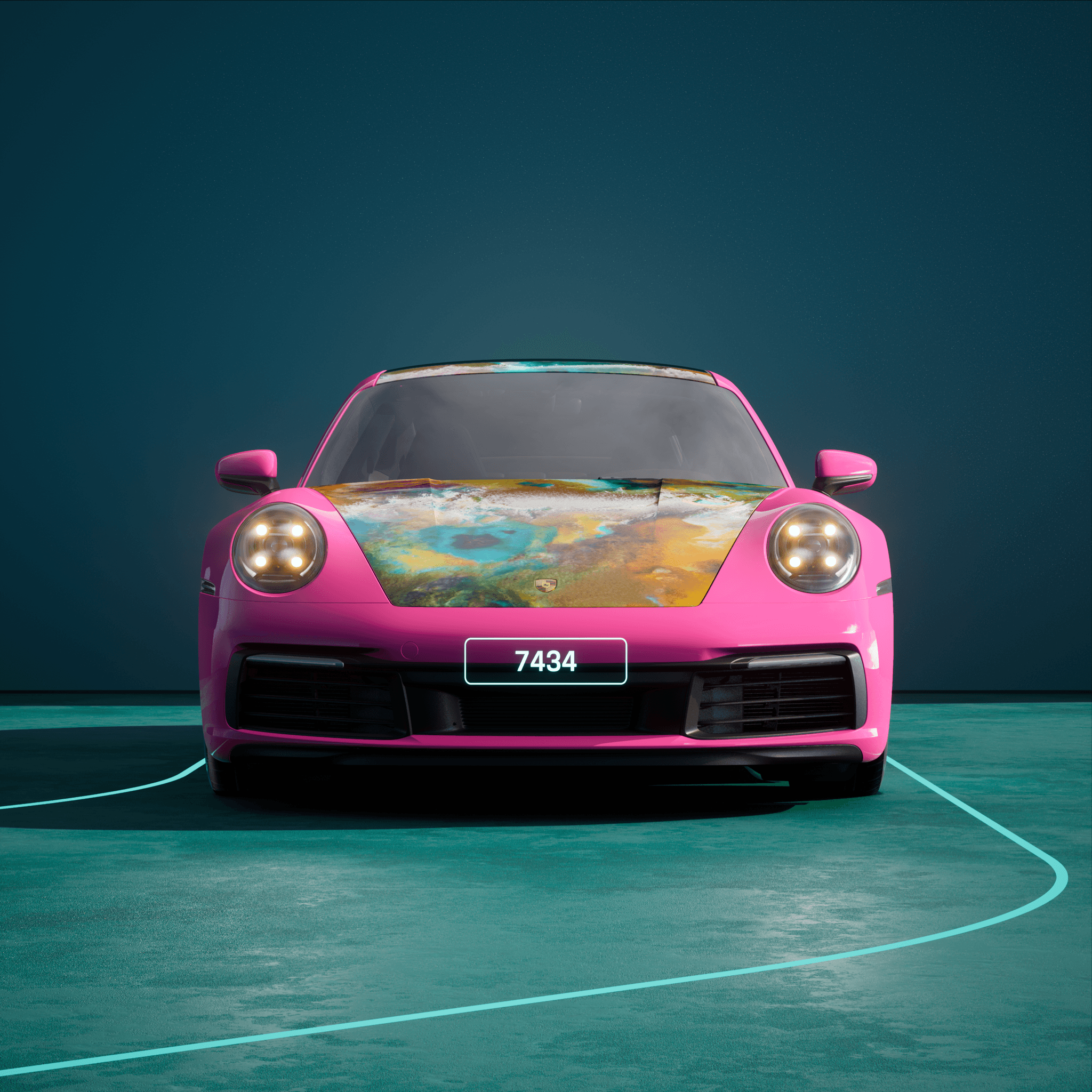 The PORSCHΞ 911 7434 image in phase